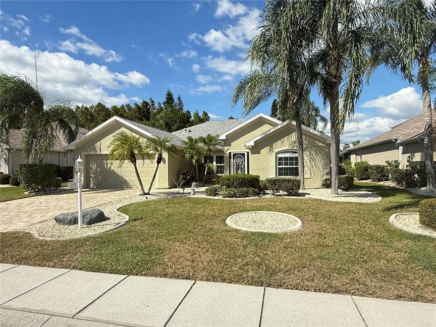 This house overlooks a pond and conservation area in the active 55+ community in Sun City Center. It is waiting for you! Come get out of the cold and enjoy this active community. The home boast 2 bedrooms and a den, high ceilings, eat in kitchen, lanai, and 3 solar tubes for a light bright feel. Come join in on the fun and reserve your seasonal rental now.