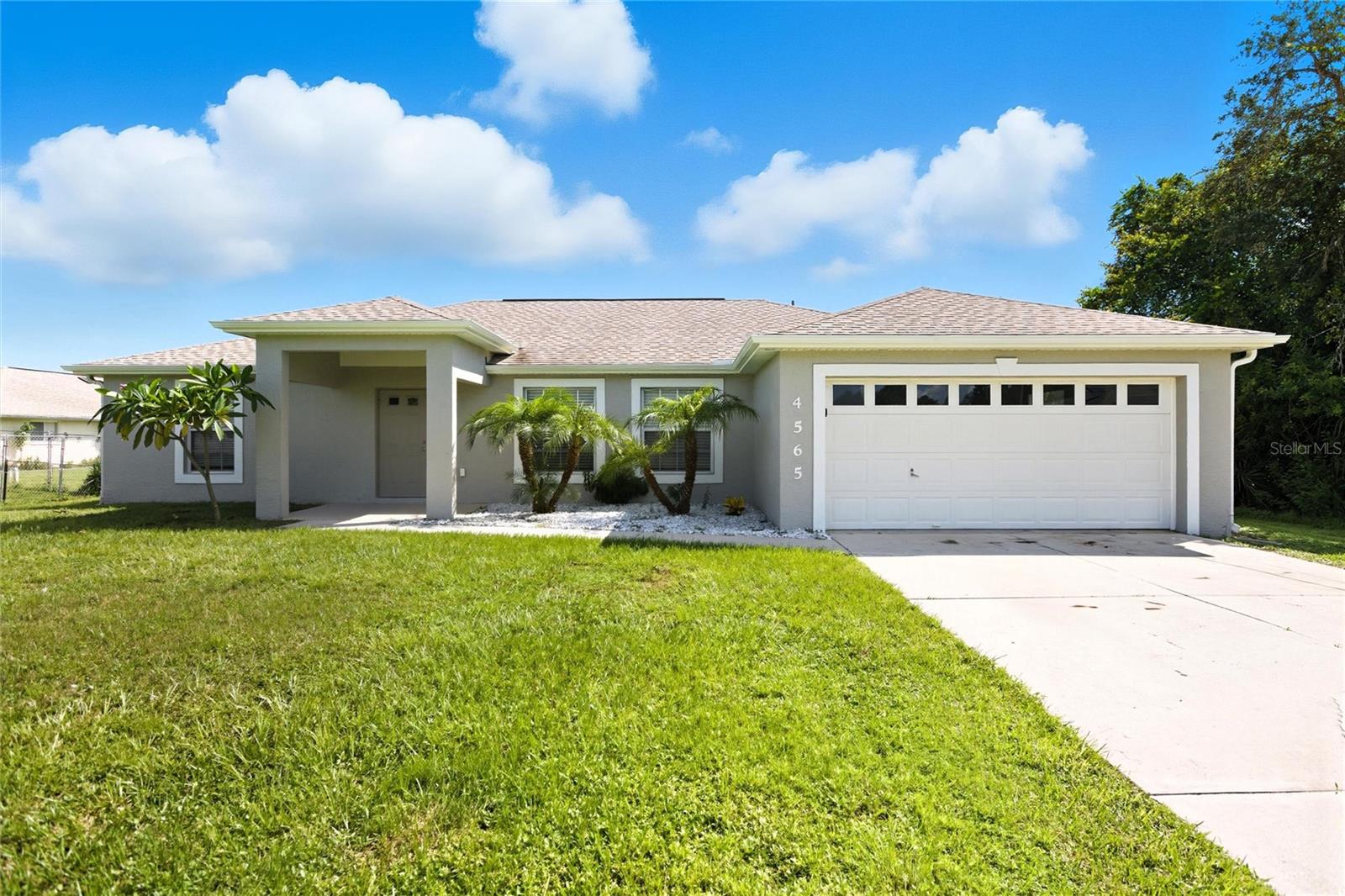 Welcome home to 4565 Adolph Ave, a beautifully maintained 3-bedroom, 2-bathroom house with 1,724 sq ft of spacious living in a serene and peaceful North Port neighborhood. Built in 2006 and freshly painted inside and out, this home is ready to be a part of your Florida lifestyle.
Enter into a voluminous living room - providing plenty of space for you and your guests - awash with natural light, where sliding doors and an open floor plan flow toward a pass-through eat-in kitchen. The kitchen features newer appliances and gleaming quartz counters — providing an ideal space for everyday living or entertaining. The vaulted ceilings across the living spaces give an airy vibe and a second set of sliding doors allow the party to flow naturally from living room to kitchen to spacious outdoor screened patio.
The primary suite offers a relaxing retreat: luxurious LVP flooring, large walk-in closet, and an ensuite bath with shower/tub and a linen closet. Two additional bedrooms share a well-appointed hall bath, also featuring durable LVP flooring and thoughtful finishes.
Convenience abounds with a large laundry room, plus a generous lot size with attractive landscaping (mini palms, shell ground cover) that adds personality and low-maintenance curb appeal.
With a two-car garage, solid infrastructure (HVAC - 2017, water heater - 2021), and in a location close to schools, shopping, parks, this home is ready for move-in and designed for living well. X-flood zone = no flood insurance required and a prior solid LTR rental history make this home a great option!