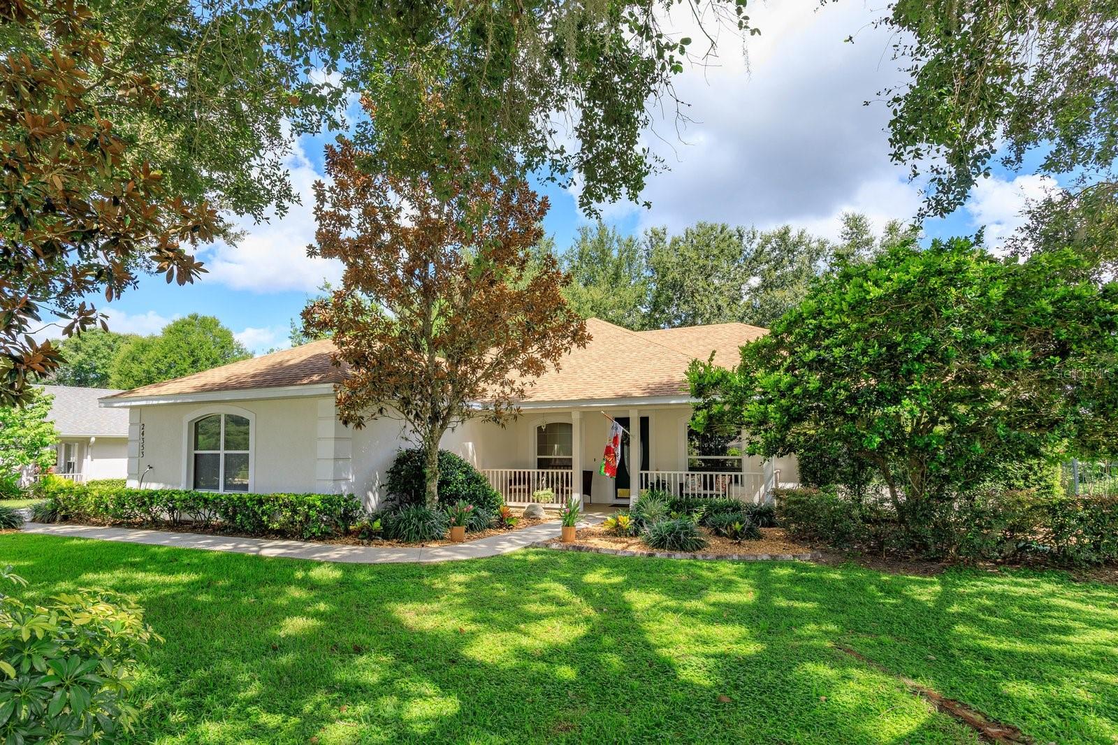 Discover Golf Course Living at Its Finest! This beautifully maintained 3-bedroom, 2-bath home is perfectly positioned on the 7th hole of the prestigious P.B. Dye-designed Black Bear Golf Club. Set on a spacious lot with sweeping golf course views, this home offers the ideal blend of privacy and tranquility, plus a new roof installed in December 2022 for added peace of mind. Step inside to a light-filled split floor plan that’s perfect for both relaxing and entertaining. The home features formal living and dining rooms, a spacious family room, and a kitchen with stainless steel appliances, a breakfast bar, and a cozy nook overlooking the fairway. The primary suite includes dual walk-in closets and a luxurious garden tub. In the garage, you’ll find a transfer switch box with generator hookup, designed to power up to six circuits, a practical feature for added comfort and storm readiness. Enjoy peaceful mornings or sunset evenings on the expansive screened-in patio, where the panoramic views of the course complete the Florida golf lifestyle. Enjoy life in the golf cart-friendly Village at Black Bear, a welcoming community that offers a tennis/pickleball court, playground, and a community dock to take in the natural beauty of the area.
Conveniently located near downtown Eustis and Mount Dora, with easy access to the 429, you're just a short drive from Orlando, Sanford, beaches, theme parks, and everything Central Florida has to offer. You’ll love the peaceful country feel with the convenience of city access, just 5 minutes to Publix, and a short drive to Mount Dora, Lake Mary, New Smyrna Beach, and Orlando's top attractions.