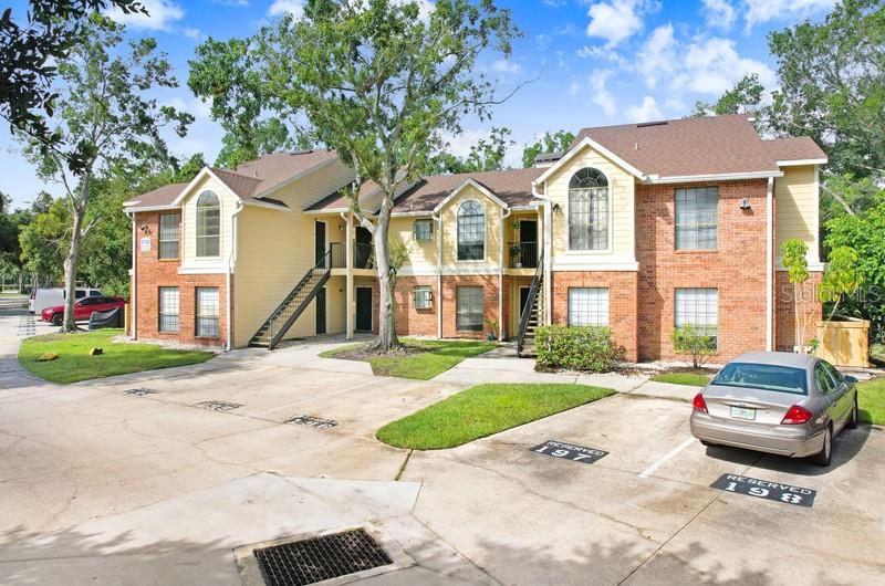 Welcome to your second floor condo oasis in the desirable Grand Reserve community, located in the heart of Tampa! This charming 1-bedroom, 1-bathroom condo features a open-concept living space and a relaxing breakfast nook. The patio also includes an outdoor storage closet and is covered in artificial turf for the ultimate convenience. The kitchen has ample storage, and granite countertops. The spacious bedroom offers a large walk-in closet for all your clothing needs. This Grande Reserve community offers resort-style amenities, including a sparkling pool, fitness center, clubhouse, tennis courts, and beautifully landscaped grounds. Located in Carrollwood, this property provides easy access to the Veteran’s Expressway, Raymond James Stadium, Dale Mabry Highway, shopping, dining, and entertainment. Schedule your showing today!