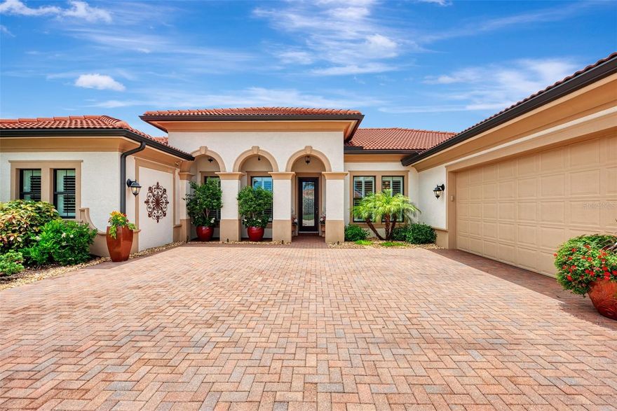 WELCOME to 10965 Bullrush Drive, a breathtaking WCI Pinehurst home located in the highly sought-after community of Sarasota National. With 3,611 sq. ft. under air, this is likely the largest home in the community. The property boasts a sprawling 65-foot-wide lanai, perfect for soaking in the serene surroundings of water, golf, and nature. This magnificent residence offers three spacious bedrooms, three luxurious baths, and a 3+ car garage spanning over 700 sq. ft. Additionally, the home includes two full golf memberships at a Troon Prive' managed golf course. This home was just appraised for $1,509,000. On market under appraised value. The interior exudes elegance and comfort, featuring a separate dining room, a dinette off the kitchen with custom-built benches and cushions, and a private master retreat. The master suite spans over 400 sq. ft. and includes two 10' x 11' walk-in closets. A 10' x 12' master retreat off the primary bedroom provides a perfect place to relax with a morning coffee or a glass of wine at sunset. Guests and family will appreciate the additional bedrooms and baths located on the opposite side of the home, ensuring complete privacy. Enhancing the home's appeal are numerous upgrades, including a whole-house generator, a whole-house water-softening system, handmade curved wood arches in every doorway, an elegant beamed ceiling, and double crown molding throughout. The great room has been updated with a stunning stone wall, floating shelves, and custom cabinets, brightening the significant open space. Outside, meticulous care is evident with wood-paneled lanai ceilings, a waterfall, sundeck, and custom outdoor kitchen, creating a resort-like living experience. Every detail in this luxurious home has been meticulously attended to, leaving nothing to be desired. Troon is the largest provider of club management services in the world, and their services are included in your HOA fee with no upfront payouts or equity fees. You automatically become a golf member when you purchase a home in the golf community of Sarasota National, which is rated as one of the top golf courses in the area. Sarasota National, a Silver Certified Audubon community, spans over 1,200 acres dedicated to preserving the environment. This certification ensures that the community adheres to the highest standards of sustainable living, with a strong focus on conserving natural habitats and promoting biodiversity. The 30,000 sq. ft. amenity center offers a wealth of activities, including a pool, lap pool, spa, tennis courts, pickleball, bocce, golf, a library, coffee shop, and a Rainbow brand play center for the little ones in your life. Beyond the home’s exquisite features, the community provides an unparalleled lifestyle. Enjoy morning coffee at the café, leisurely reads in the library, rejuvenating spa sessions, and workouts at the 7,000 sq. ft. state-of-the-art fitness center. Families thrive in this vibrant community, making the most of amenities like the spa pool, bocce, tennis, and pickleball courts. Welcome to Sarasota National, where luxury and leisure await at every turn. Make this stunning home yours and embrace a life of unparalleled sophistication and comfort. The home is being sold semi-furnished. A $5,000 Capital Contribution to Sarasota National is required at closing.