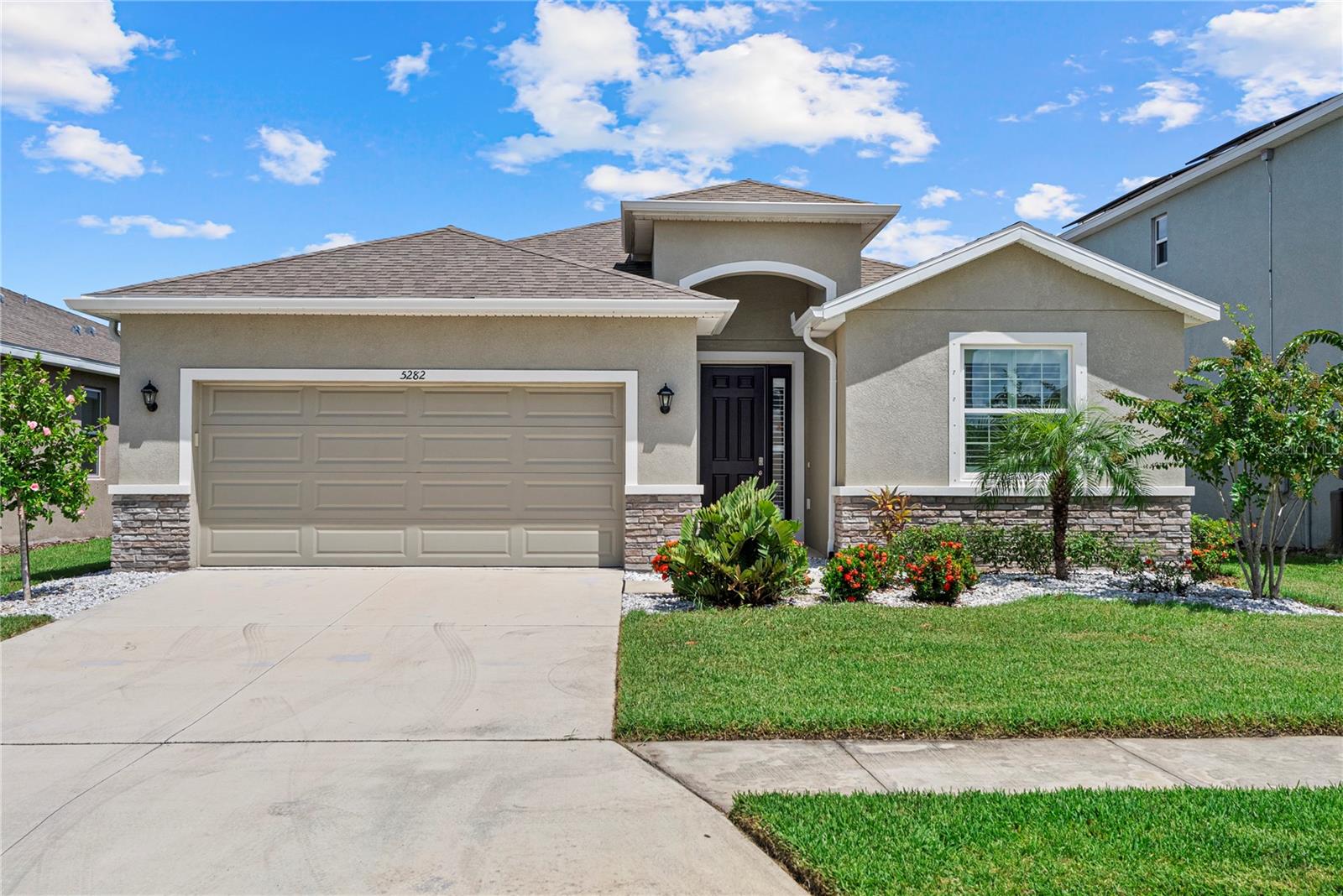 Experience refined Lakewood Ranch living at 5282 Grove Mill Loop, where timeless design meets modern convenience in the prestigious Solera community. This 4-bedroom, 2.5-bath residence showcases a thoughtfully crafted open floor plan, enhanced by plantation shutters, soft natural light, and a seamless flow that invites both relaxation and entertaining.
The chef’s kitchen opens gracefully to the dining and living areas, creating an ideal space for hosting memorable gatherings. The spacious primary bedroom offers a serene retreat, while additional bedrooms provide comfort and versatility for family or guests.
Premium upgrades include garage door insulation for year-round efficiency, a deep utility sink in the garage, solar-powered outdoor water softener, and a screened-in patio with ceiling fan - perfect for enjoying Florida evenings in comfort. The fully fenced backyard offers privacy and space for outdoor enjoyment.
Set within Solera, residents enjoy resort-style amenities including a sparkling pool, playgrounds for kids to play and proximity to Lakewood Ranch’s premier dining, shopping, and top-rated schools.
This is more than a home—it’s a statement of style, comfort, and the art of Florida living.