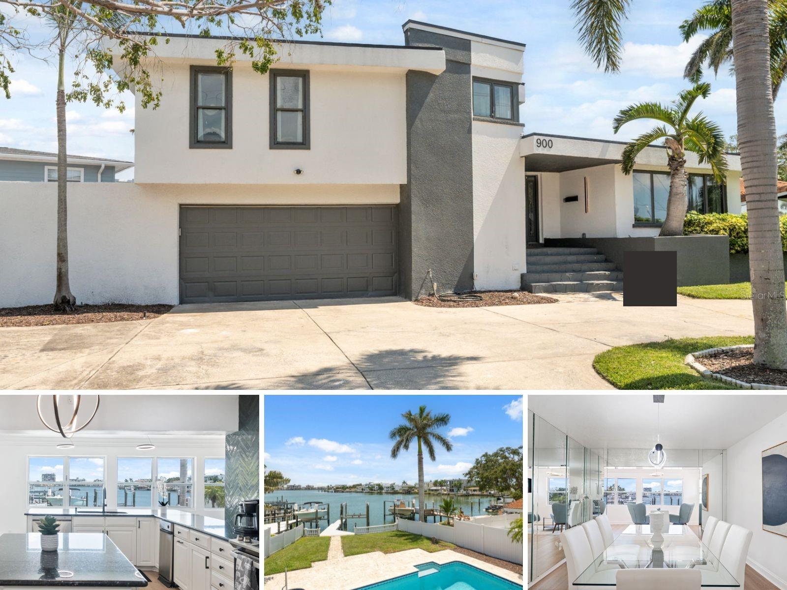**IMPORTANT - VIEW VIRTUAL TOUR VIDEO (Look in “Interior & Facts and Features” section)**
Experience the ultimate in Florida WATERFRONT living at this fully updated estate in the prestigious Yacht Club Estates of St. Petersburg. This home is your gateway to the gulf, with seamless access to the intracoastal, this 3,410 sq. ft. residence offers the rare combination of luxury, lifestyle, and location.
Completely reimagined in 2023 with a NEW ROOF, AC, impact-rated windows, and a composite dock with a BOAT LIFT, this home is move-in ready for years of worry-free enjoyment. Inside, expansive water views define nearly every room, while the open layout flows seamlessly to the pool and outdoor living spaces—perfect for entertaining or quiet evenings by the water.
The oversized primary suite includes a private waterfront terrace, creating a tranquil retreat for morning coffee or evening sunsets. Additional bedrooms and updated baths provide comfort and style, while the functional kitchen and open concept design make gatherings effortless.
Step outside to your private waterfront oasis: a heated pool with hot tub, surrounded by travertine pavers and a covered patio area designed for year-round enjoyment. The outdoor shower makes rinsing off after boating or swimming a breeze. A beautiful deck and multiple lounging areas set the stage for entertaining, while the generously sized garage offers practical storage and convenience.
Beyond the home itself, the location is unparalleled. Explore the Gulf with quick boat access via John’s Pass and Boca Ciega Bay, or spend the day at Treasure Island Beach, just minutes away. Downtown St. Pete, with its vibrant restaurants, arts, and nightlife, is a short drive, and Tampa International Airport is within easy reach for quick getaways.
Yacht Club Estates isn’t just a neighborhood—it’s a community. Residents enjoy a welcoming and active lifestyle, from boat clubs and paddleboarding groups to holiday parades and dock-decorating contests. It’s a place where neighbors become friends and the waterfront is your backyard playground.
Fortunately, the majority of this home is well elevated, so only the garage level experienced water intrusion during hurricane helene!
With luxury upgrades, a premier waterfront setting, and a lively community atmosphere, this property delivers the very best of coastal living. Don’t miss this rare opportunity—schedule your private tour today.
<iframe width="560" height="315" src="https://www.youtube.com/embed/02_LoHRSZLg?si=cBJPvw9knY4z-eEh" title="YouTube video player" frameborder="0" allow="accelerometer; autoplay; clipboard-write; encrypted-media; gyroscope; picture-in-picture; web-share" referrerpolicy="strict-origin-when-cross-origin" allowfullscreen></iframe>