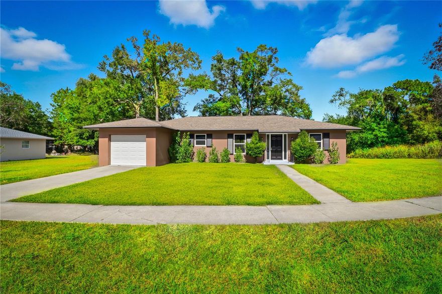 Newly Renovated 3-Bedroom Gem on a Beautiful Corner Lot in Florida’s Nature Coast!
Step into this beautifully refreshed 3-bedroom, 2-bath home offering 1,686 square feet of bright, inviting living space. Nearly every inch has been updated — from the premium luxury vinyl plank flooring throughout to the fresh interior and exterior paint and the modern tilework in both bathrooms. The result is a home that feels brand new while offering the comfort and character of an established neighborhood.
The spacious, layout welcomes you with natural light and a sense of warmth that instantly feels like home. Each room flows seamlessly into the next, creating an ideal space for both relaxing and entertaining. One of the true highlights of this property is the very large Florida room — a bright, versatile space perfect for enjoying morning coffee, hosting family and friends, or simply unwinding while taking in peaceful views of the backyard. It’s an added feature that truly sets this home apart from others in the neighborhood.
Outside, you’ll love the huge corner lot with conservation DRA behind the property — meaning no neighbors in back or on one side, just open space and extra privacy. The partially fenced backyard is ideal for pets, gardening, or simply enjoying Florida’s year-round sunshine.
The oversized one-car garage provides plenty of storage space and features washer/dryer hookups and a convenient utility sink. Additional highlights include central heat and air and low-maintenance landscaping that keeps the property looking great all year long.
Owned and well maintained for the past 11 years by a respected local real estate investment company, this home has a solid history and was most recently rented to a single long-term tenant — a testament to its comfort and livability.
Located in the heart of Citrus Springs in Florida’s gorgeous Nature Coast, this home offers the perfect blend of small-town charm and modern convenience. You’ll be minutes away from natural springs, rivers, and parks where you can kayak, hike, or swim with manatees. Florida’s Gulf beaches are just a short drive away, and major destinations like Tampa, Orlando, Gainesville, and Ocala are all within easy reach.
Everyday conveniences are right around the corner — from grocery stores, restaurants, and shops to schools and medical facilities. Whether you’re a first-time buyer, a growing family, or someone looking for a peaceful Florida retreat, this property offers a rare combination of location, space, and style.
Move-in ready and beautifully updated, this home is a standout in its price range. Don’t miss your chance to make it yours — schedule your showing today and experience the best of Florida’s Nature Coast living!