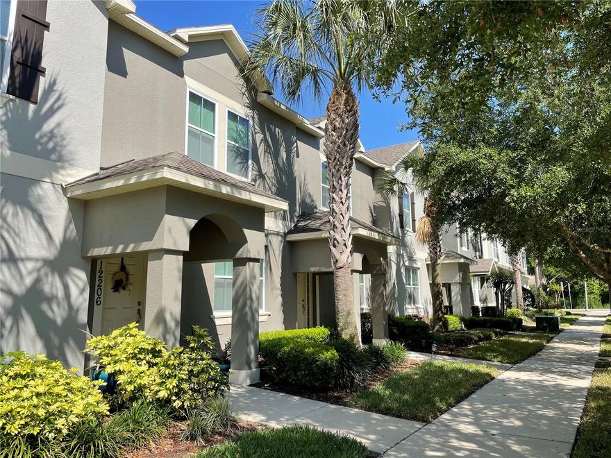 WELL MAINTAINED TOWNHOME IN WINDERMERE! 3 BEDROOM 2.5 BATHROOMS! Located in the sought after Lake Reams Community only a minute drive to the backside of Disney! As you open the front door you are drawn to Upscale Interior, filled with Upgrades & a Warm Family Décor. The eating area overlooks an Enclosed Courtyard leading to a Detached 2 Car Garage with Rear Entry Alleyway that backs up to a Conservation Area. The Appealing Floorplan Features Living Room/Office upfront, Beautiful Open Kitchen with 42-inch Cabinets, Granite Counter Tops & Stainless-Steel Appliances! Special fixtures throughout include Ceiling Lamps & Fans, Crown Moldings, Plenty of storage & Large adjoining Family Room. Light floods the space creating a warm welcoming place to call home. Upstairs features a Large Master Suite with Walk-In Closet overlooking the conservation area, a Master Bathroom with a Large Walk-In Shower, a Separate Garden Tub & Double Vanity with Granite Counters, 2 Spacious Bedrooms sharing a Jack & Jill Bathroom & the Laundry Closet is also conveniently located upstairs. The Courtyard offers a Private Brick Paved area for Grills, Umbrella, and Outdoor Furnishings perfect for Entertaining family and friends. Other furniture includes two Bedroom Sets, Dining Set, Family Room Set, Televisions in the Kitchen area & each of the Bedrooms, Wall Decorations and Light Fixtures. The Garage has Air Conditioning and includes an Extra Refrigerator providing multiple uses, such as a Working Area or Family Entertainment. Your imagination is the limit. The community has a Pristine Pool, Biking/Walking Trails, and a Beautiful Landscape. This Prime Location offers Shopping, Dining, Entertainment and Great Schools, all within minutes. Easy Access to Main Highways. It is a Fantastic Home in a Great Location! Furniture and accesories only for display purposes, they do not convey. Call for an appointment before is gone!