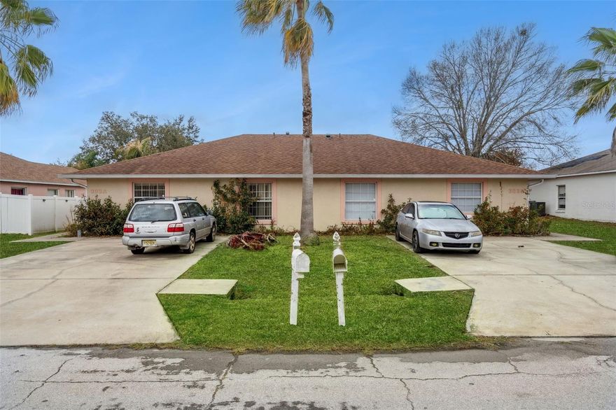 Whether you are looking to expand a portfolio or house-hack your way to homeownership by occupying one unit, this duplex offers the stability and flexibility you’ve been searching for. This income-producing duplex is currently generating $2,848 in total monthly gross rent, with both units featuring separate electric and water meters to keep your overhead low. Timing is everything with this acquisition; as the lease for Unit A expires on April 30th allowing May 1st to provide a seamless window to either renew the existing tenant at your terms—who has expressed a strong desire to stay—or move in yourself and let the income from Unit B($1449-lease expires 11/30) significantly offset your mortgage. The roof was replaced in 2016, and the property features modern tankless water heaters, with Unit A approximately 3 years old and Unit B about 1 year old. Beyond the financial upside, residents enjoy a premium lifestyle through the Association of Poinciana, where the monthly HOA fee of only $100 conveniently includes high-speed internet and cable, along with access to extensive community amenities about 2.5 miles away (some with additional fees), including sparkling pools, fitness centers, parks, playgrounds, and sports courts and fields. New Owners can opt to stay with the current property manager for a seamless transition, though it is not required. The Tenants are cooperative with showings. Please ask your Realtor to share the "Income Property Information" sheet I have provided for them.