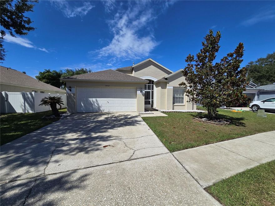 UNFURNISHED ANNUAL RENTAL - This beautiful 3-bedroom, 2-bath, 2-car garage in the Oak Grove Subdivision has a fenced backyard.  Very roomy, with 1810 square feet of living area.  New carpet and Luxury Vinyl installed in 2025.  The Stove, hot water heater, and the HVAC's heat run on natural gas, which is plumbed to the home, saving on power costs.  Sorry, no smoking is allowed.  24-hour notice for showings.  Call your favorite agent to book a showing!