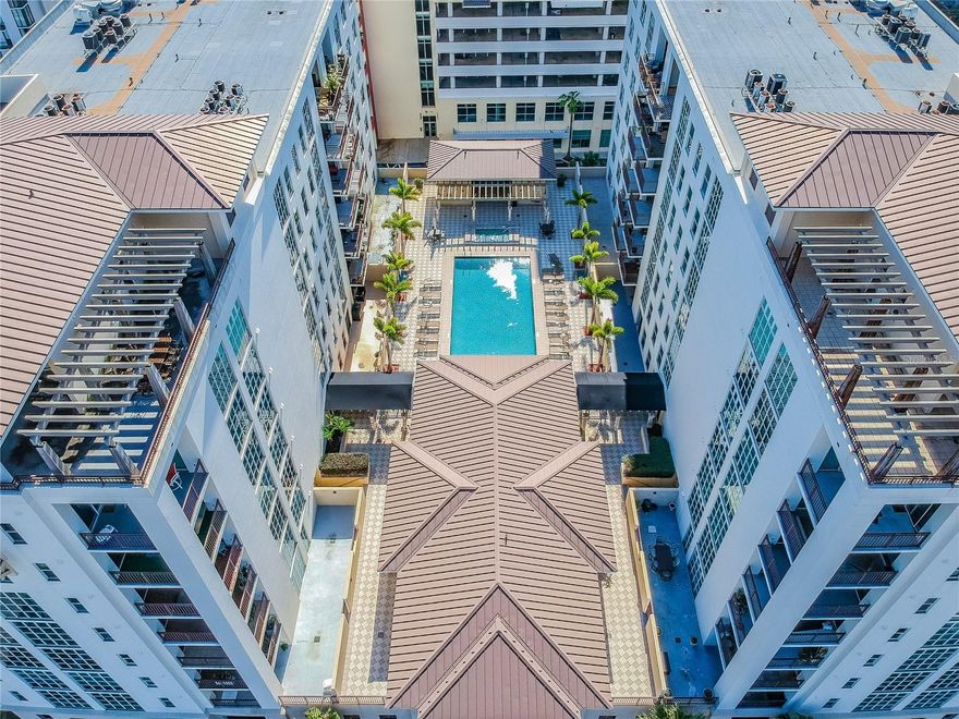 CHANNELSIDE CONDO | COVERED 9x15 TERRACE | PEEKABOO RIVER VIEWS | WALK TO WATER STREET | 2 PARKING SPACES | STORAGE UNIT | PET FRIENDLY | ASSESSMENT PAID                                                                Yes, from morning coffee on the terrace to evening walks along the waterfront to dinner at Water Street, this home offers the best of Tampa’s urban lifestyle. Take advantage of this rare opportunity to own a 2-bedroom split floor plan condo in the heart of Channelside, just steps from Water Street, Sparkman Wharf, and Amalie Arena. The building is pet-friendly and allows up to two pets per unit with no size limit, making it ideal for dog owners seeking walkable city living.

Enjoy a covered 9x15 private terrace with peekaboo views of the river and passing cruise ships, creating a relaxing outdoor space rarely found in urban condo living.

Inside, the home features engineered hardwood flooring, wood cabinetry, granite countertops, and a bright open layout designed for comfortable living. Numerous windows and sliding glass doors fill the space with natural light, complemented by plantation shutters throughout. A **dedicated dining area—rare in condo living—**adds flexibility for both everyday living and entertaining.

The split-bedroom floor plan provides excellent privacy. The spacious primary suite offers a walk-in closet and direct terrace access, while the primary bath includes a soaking tub and oversized separate shower.

A true in-unit laundry room with additional cabinetry adds valuable storage and convenience.

Additional highlights include a high-efficiency Daikin AC system, two garage parking spaces, private storage unit, and a major exterior assessment already paid in full, offering peace of mind and long-term value.

Located in the vibrant Channelside District, you’re moments from Tampa’s best dining, entertainment, waterfront parks, and nightlife in one of the city’s most walkable urban neighborhoods. With two parking spaces, a private terrace, in-unit laundry room, and a pet-friendly building with no weight limits, this home offers a combination of features rarely found together in Channelside condo living.