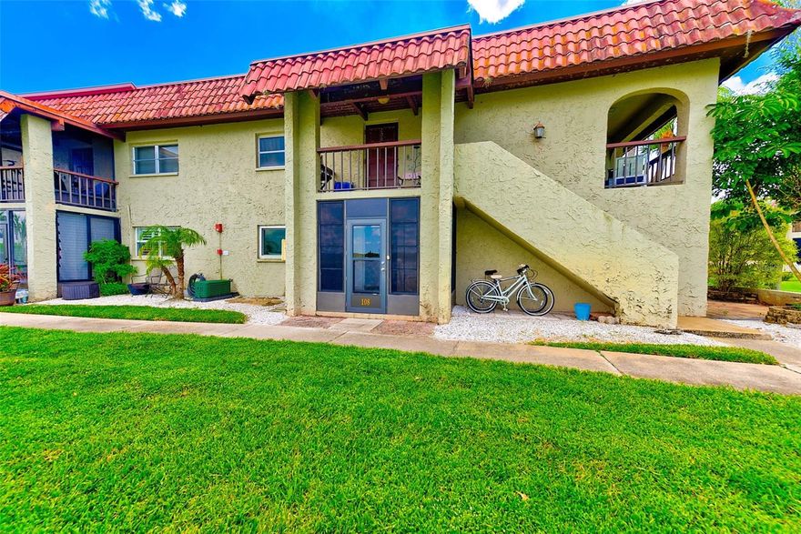 Waterfront living at its finest in sought-after Sandal Cove! This beautifully updated 1-bedroom, 1-bath ground-floor condo offers the perfect blend of modern upgrades and serene coastal charm. Truly move-in ready, this home is a rare opportunity for a waterfront lifestyle just 0.8 miles from downtown Safety Harbor. The interior features a stylishly updated kitchen and bathroom, stainless steel appliances, tray ceiling with recessed lighting, and porcelain plank tile throughout. Additional upgrades include updated interior doors, a custom built-in walk-in closet, and an updated exterior lanai door. The primary bedroom boasts a hurricane-impact window with tranquil waterfront views, and the unit enjoys the luxury of two tiled private patios, perfect for relaxing or entertaining. The community roof was updated in 2019. Enjoy peace of mind with no prior hurricane flooding in the community or damage to the unit, making this an exceptional value for a waterfront property. Ideally located near restaurants, shopping, the renowned Safety Harbor Resort & Spa and Marina, Gulf beaches, major airports, Tampa, and St. Petersburg, this condo truly has it all. By appointment only with the listing agent and experience your own waterfront paradise!