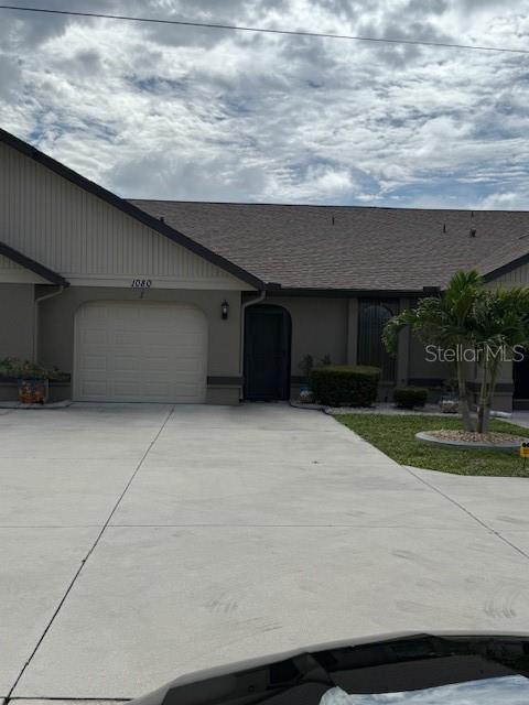 Why Lease when you can own this very affordable Villa Located in Deep Creek, a golf course community, yet close to shopping and amenities. This is a rarely available villa and has been well cared for, vaulted ceilings, covered large lanai, with a community POOL, Close to pI-75, restaurants, grocery stores, and so much more! Hurricane Shutters and more! Spacious and open floor plan, soaring ceilings, with sliders to the over size lanai from the great room and Primary Bedroom! Deep Creek is a golf course community!
A one car garage, this villa is is ready for you to call it home!
An estate sale will be held on premises with dates and times to be determined and will be announced. Come to the estate and buy some of the furniture and contents to make your home ready to move into!
Attached one car garage,
