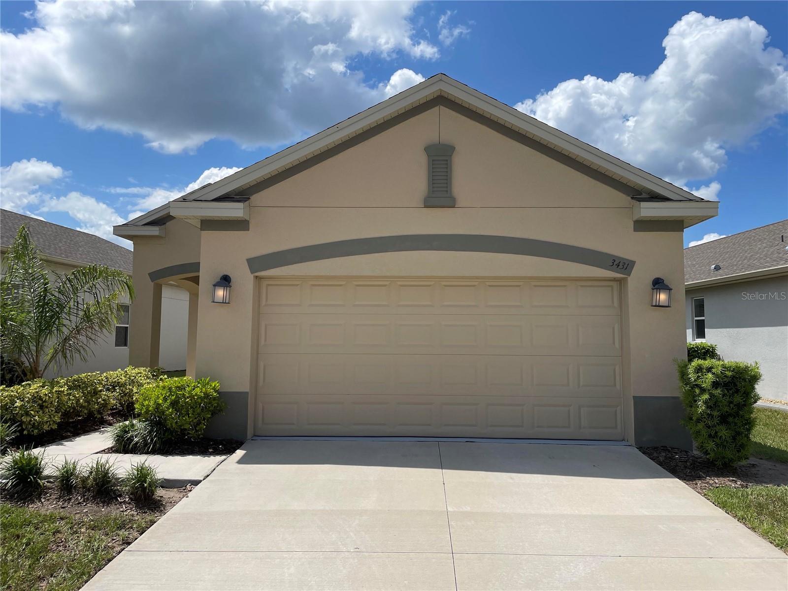 GREAT OPPORTUNITY TO LIVE IN THE LAKES AT HARMONY, a 55+ GATED GOLF AND NATURE LOVERS COMMUNITY. Rent includes; yard maintenance, exterior pest control and Harmony Golf membership at the 18-hole Johnny Miller golf course. The Lakes at Harmony is an Age-Restricted 55+ Community. The Tanager Model is an impressive one-story home with two bedrooms, private office, two baths, and a two-car garage. This dynamic home offers the much sought-after open floor plan with family room, kitchen, and dining area. The beautiful white kitchen features a gray quartz island and large pantry and the adjacent family room allows outdoor access to a lanai via sliding glass doors. The master bath includes a luxurious oversized shower and generous walk-in closet. GE stainless steel appliances and quartz counters are in the kitchen. There is an exclusive club house for “The Lakes at Harmony” which offers a zero-entry pool, fireplace, community gathering room, activities room and gym. Residents enjoy pickleball, tennis, bingo, book club, chess, tai chi and many other wonderful activities. Lakes residents also have access to 2 other pools, walking/hiking trails, an 18-hole Johnny Miller golf course, access to 2 natural lakes, boat rentals, Farmers markets and yearlong activities in Town Square. The Lakes at Harmony is peaceful and serene, boasting natural beauty wherever you look from amazing sunsets to deer, cranes and turkeys. The Lakes is located in Harmony, an 11,000-acre development, surrounded by a conservation preserve, and is 40 miles SE of Orlando, 30 minutes to Orlando Airport, and 40 minutes to Disney and the beaches. *Occupant Restrictions do apply.