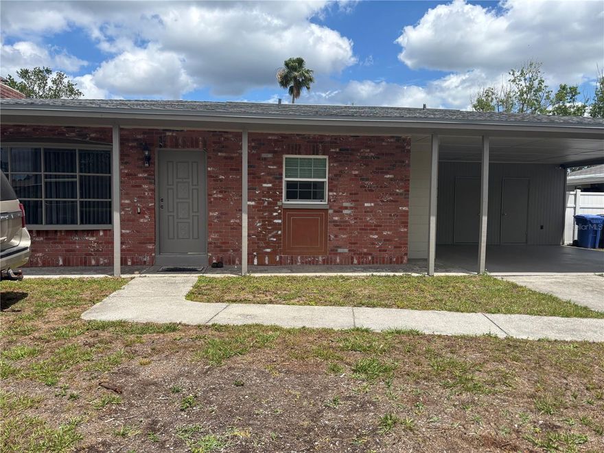 3/2 Block Home with a beautiful fireplace and built in bookcases! 2 car carport with storage, HUGE fenced backyard, and convenient outside work shed and NO HOA. W/D hookups are located inside the house in the kitchen. Great starter home for first time buyers or those looking to downsize. 2nd owner since the home was built. Well maintained with roof replaced in 2021. Easy access to I-4, hwy 75, 301, & 41. Conveniently located near USF, Moffitt, James Haley VA, FL Hospital, Busch Gardens and The Hard Rock Casino.