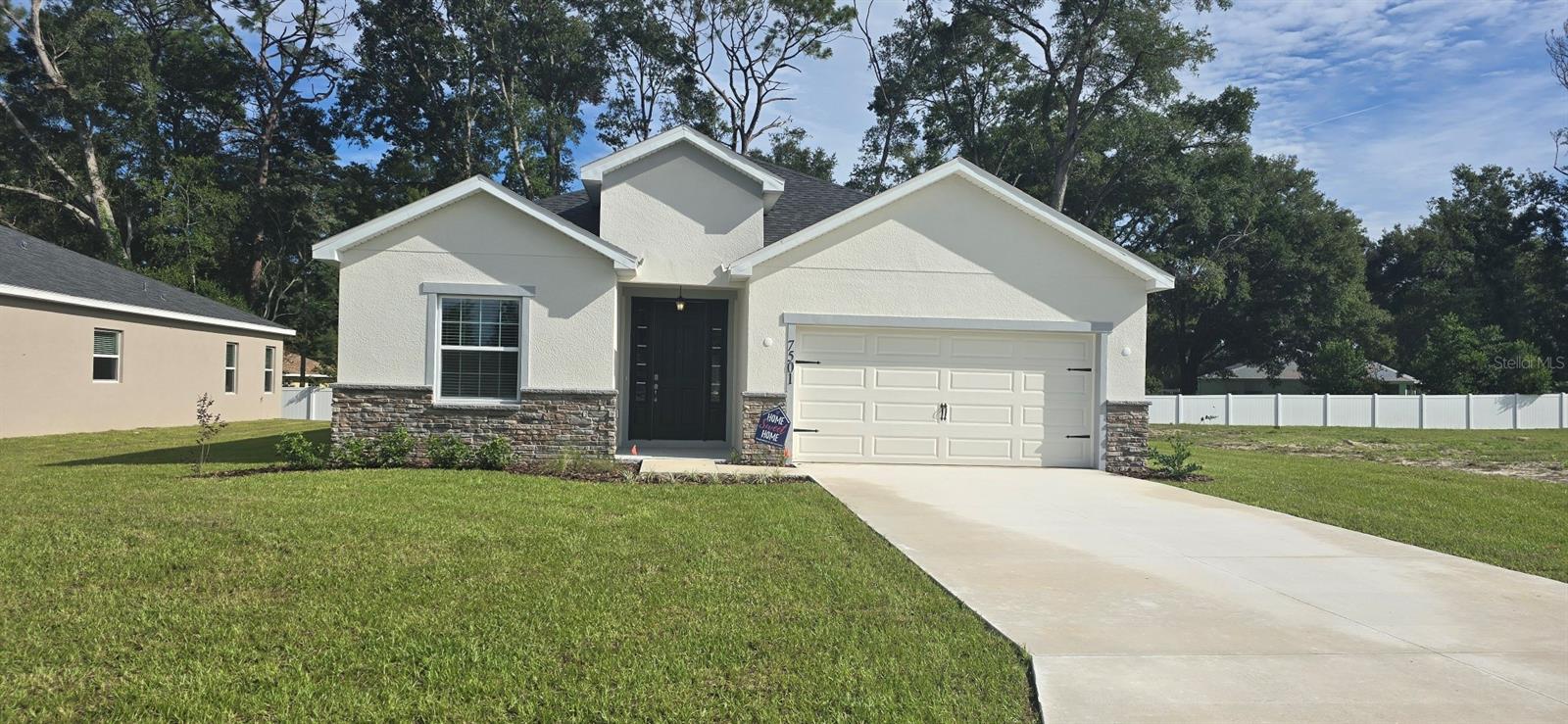 Brand new 3 bed, 2.5 bath home with an office/den! Open kitchen with granite countertops, stainless steel appliances, pantry, and counter height island. Kitchen opens to dining and living area. Stain resistant carpet in bedrooms. Owner suite has walk-in closets. Jack and Jill bath between bedrooms 2 and 3. Attached 2-car garage. Covered patio in back of home.
