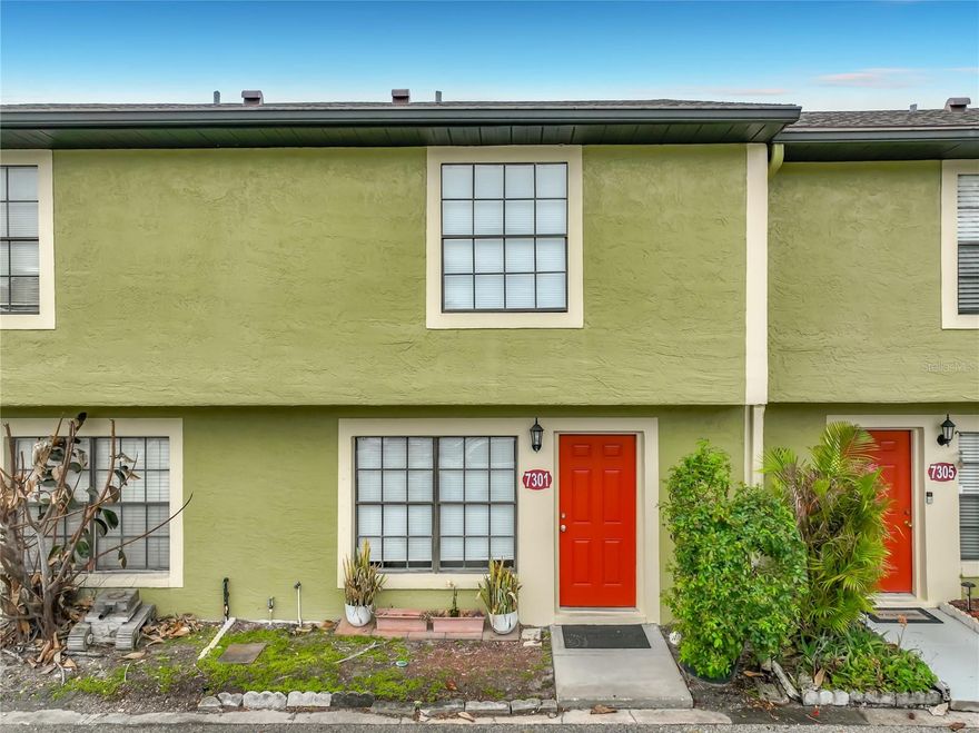 Welcome home to this beautiful starter home or perfect student housing in Winter Park!  Two story townhouse style condo with 2 bedrooms each with private full ensuite bathroom and an extra half bath on the main floor. Renovated with stone counters and all luxury plank flooring- no carpet!  New appliances and a nice open kitchen with breakfast bar- very unusual in this development. Washer and dryer in unit.  Private fenced back patio with outdoor storage and small front garden for your green thumb. Only 15 min to UCF, 5 min to Full Sail and near all major shopping and dining including COSTCO, Target, Publix and more. Winter Park schools.