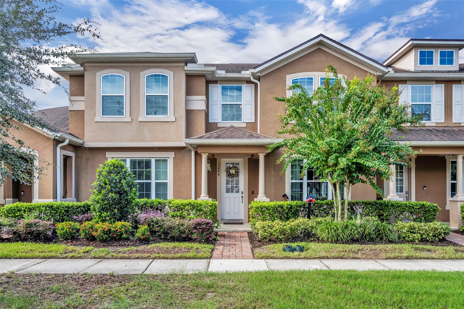 Welcome to this stunning home that blends comfort, style, and convenience in one perfect package. Step inside to find a light-filled open concept living space accented by modern fixtures and a fresh 2020 paint update. The chef’s kitchen boasts granite countertops, stainless steel appliances, and an upgraded pantry door, making it as functional as it is stylish.
The oversized master suite offers a peaceful retreat complete with a private and peaceful balcony, while the split floor plan provides privacy for generously sized guest bedrooms. A two-car garage with epoxy flooring adds durability and a polished finish, and just steps away from the neighborohood playspace.
This sought-after GATED community offers resort-style amenities including a SPARKLING POOL, CLUBHOUSE, FITNESS CENTER, PLAYGROUND, and DOG-PARK—perfect for both relaxation and recreation. Ideally located near I-4, 417, shopping, dining, and world-famous attractions, this home has it all.