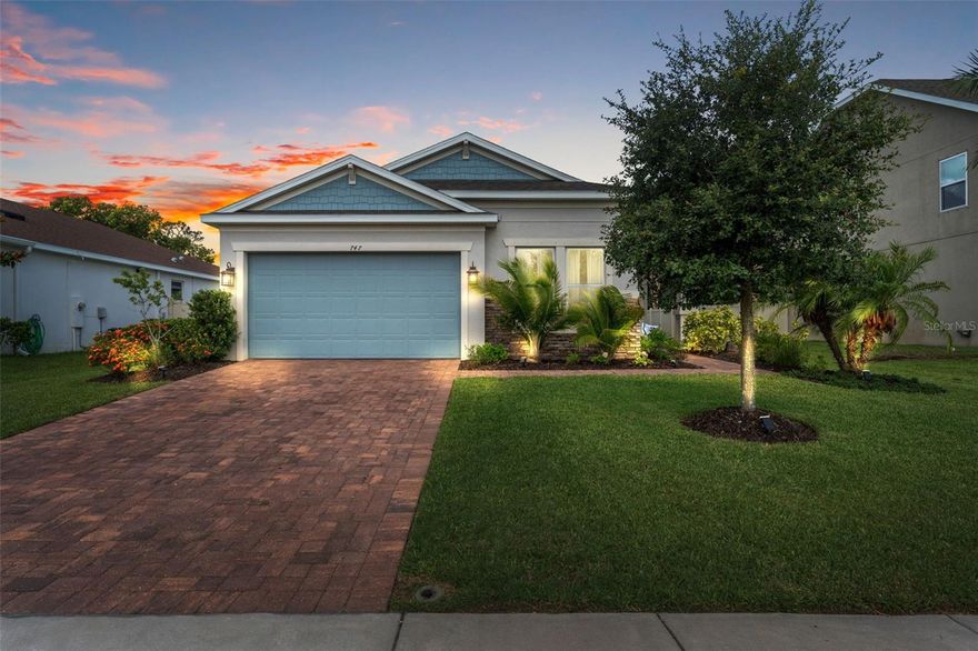 Welcome to Bayshore Heights! This stunning 2018-built residence combines modern comfort, energy efficiency, and timeless design in one perfect package. Featuring 4 spacious bedrooms, 2 full bathrooms, and a 2-car garage, this home offers thoughtful upgrades throughout—all with LOW HOA fees and NO CDD, plus the peace of mind of a NON-FLOOD ZONE location. Step inside and you’ll be greeted by an airy, open-concept floor plan that’s ideal for both entertaining and everyday living. The expansive living room flows seamlessly into the gourmet kitchen, complete with SOLID-SURFACE countertops, stainless steel appliances, and abundant storage. Whether it’s a casual meal or a celebration, this space was designed to impress. The primary suite is a true retreat with elegant TRAY ceilings and an OVERSIZED walk-in closet that feels more like a dressing room. Each secondary bedroom is generously sized, making them perfect for family, guests, a home office, or creative space. Built with efficiency in mind, this home includes SPRAY insulation and a climate-controlled attic, helping to keep energy costs low and comfort high year-round. Outdoors, the home shines just as bright. BRICK PAVERS line the driveway, walkway, and private pool area, creating a polished, welcoming curb appeal and durable outdoor entertaining spaces. The lifestyle here is unbeatable—just minutes to Howard Park, pristine Gulf beaches, the famous Sponge Docks, and lively Downtown Tarpon Springs. This isn’t just a home—it’s a chance to live the coastal Florida lifestyle you’ve been dreaming of. Homes of this caliber in this location don’t come along often. Schedule your private showing today and experience Bayshore Heights living at its best!