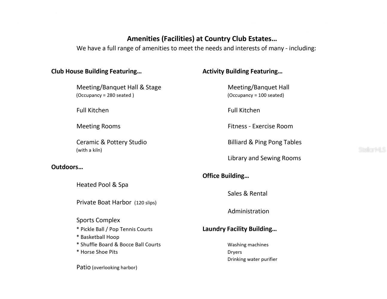 COUNTRY CLUB ESTATES - Residential