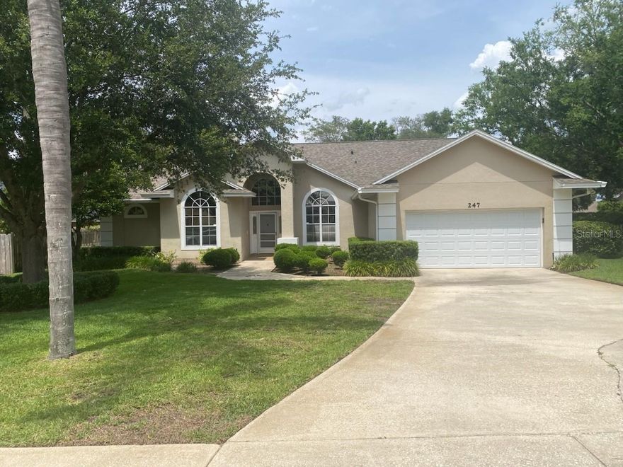 Spacious Pool Home on a Private Corner Lot - Perfect for Entertaining!!
  
Welcome to this beautifully maintained 4-bedroom, 2.5 bath home offering the perfect blend of space, comfort, and Florida-style living.  Situated on a private corner lot, this property provides added privacy, a fully usable yard, and excellent curb appeal in a highly desirable setting.  Inside, you'll find a bright and open floor plan filled with natural light-perfect for entertaining.  The home features formal living and dining rooms for hosting guests, along with a welcoming family room and kitchen combination with a cozy fireplace, creating an inviting space for both everyday living and gatherings.  The kitchen offers ample cabinetry and generous counter space, designed for both functionality and ease of use. 

The single-story layout provides convenience and accessibility, with four spacious bedrooms, including a relaxing primary suite complete with a private en-suite bath and plenty of closet space.  Additional bedrooms offer flexibility for family, guests, or a home office.  Step outside to your own private retreat - a large, screened lanai with a sparkling pool, perfect for entertaining or enjoying Florida's year-round outdoor lifestyle.  The yard is fully fenced (2019), offering added privacy, security, and space for pets or play.

Additional highlights include:
- Rood replaced in 2020
- Partial window replacement 2018 for improved efficiency
- 2-car steel hurricane-rated garage door
- Steel entry door into the home from the garage

Ideally located close to golf courses, shopping, and dining, this home offers the perfect combination of lifestyle, convenience, and location.

Don't miss your opportunity to own this exceptional single-story pool home - schedule your private showing today!