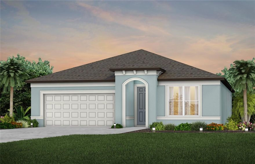 Under Construction. Pulte is selling in Evergreen! Conveniently located near I-75 and I-4, enjoy an easy commute to Downtown Tampa, Brandon, and Lakeland. This vibrant community features thoughtfully designed landscapes, modern home designs, quality construction, and a family-friendly environment. Discover one of the most highly-sought after suburbs of Tampa Bay, where every home seamlessly blends with Florida's natural beauty.
This home has the upgrades you've been looking for, featuring the perfectly sized Heston floor plan with a single-story, open-concept home design. The designer kitchen showcases an island, stone gray cabinets, quartz countertops with a 3"x6" subway tiled backsplash, a large pantry, Whirlpool stainless steel appliances including a dishwasher, microwave, refrigerator and range, and a large single-bowl sink.
The bathrooms have matching cabinets and quartz countertops and a walk-in shower and dual sinks in the Owner's bath. There is 18”x18” tile flooring in the main living areas, owner’s suite, baths, and laundry room, and stain-resistant carpet in the secondary bedrooms. 
This home also features a convenient laundry room with Whirlpool washer and dryer, covered lanai, and a 2-car garage. 
Additional upgrades include whole house faux wood blinds, and a Smart Home technology package with a video doorbell. 
Enjoy peace of mind with Pulte’s transferable, 10-year Limited Structural Warranty that covers materials and workmanship in the 1st year, workability of plumbing, electrical, HVAC, and other mechanical systems through the 2nd year, various types of water infiltration and internal leaks through the 5th year, and the structural integrity of the home through the 10th year. Plus, we’re currently offering limited-time incentives and below-market rates!