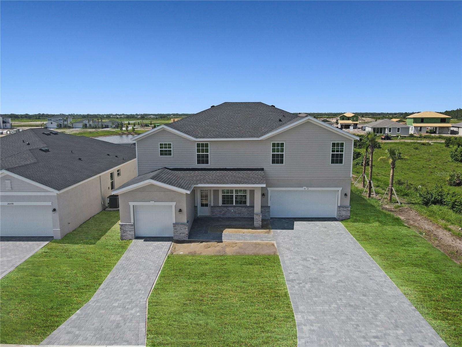 Under Construction. Discover the allure of Lennar's single-family homes at Turnleaf, just an hour’s drive to the picturesque beaches and endless adventures in Punta Gorda, FL. Embrace an active and healthy lifestyle with an array of exclusive amenities including a clubhouse, swimming pool, pickleball court, playground and bocce court. This expansive two-story home is the largest plan in the collection. On the first floor is a living room, formal dining room, open living space with a kitchen, bedroom suite and an attached lanai for outdoor activities. Upstairs hosts the owner’s suite, three secondary bedrooms and a cozy loft overlooking the Great Room. Prices and features may vary and are subject to change. Photos are for illustrative purposes only. Estimated delivery date is Sept/Oct 2025.
