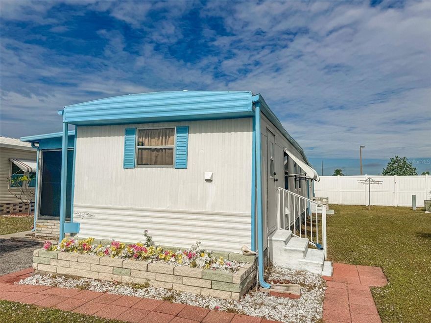 Peaceful Living in Westwinds – Quiet Cul-de-Sac Location!
Enjoy the tranquility of a tucked-away setting in this charming 2-bedroom, 1.5-bath manufactured home, located on a quiet cul-de-sac with no through traffic. This property offers cooperative land ownership and low HOA fees that cover water, sewer, cable, Internet, community pool, and community center—incredible value and convenience!
Recent updates include:
New appliances

New electrical panel and complete home re-wiring

Freshly screened, spacious lanai

Passed 4-point inspection—all major systems in great working order

Inside, you’ll find attractive laminate flooring throughout a bright, welcoming living area. The oversized lanai offers plenty of space to relax and enjoy the airy Florida lifestyle.

Westwinds Community offers a peaceful atmosphere and a warm, neighborly feel. Two small pets are welcome, and residents enjoy a full calendar of social activities including community dinners, group trips, lunches, card games, shuffleboard, bocce ball, billiards, horseshoes, and more. The community also features a large heated pool, hot tub, and on-site RV/boat storage available at special resident rates.

This is the perfect place to settle in, make new friends, and enjoy the best of relaxed Florida living. Come see this lovely home today and make it yours!