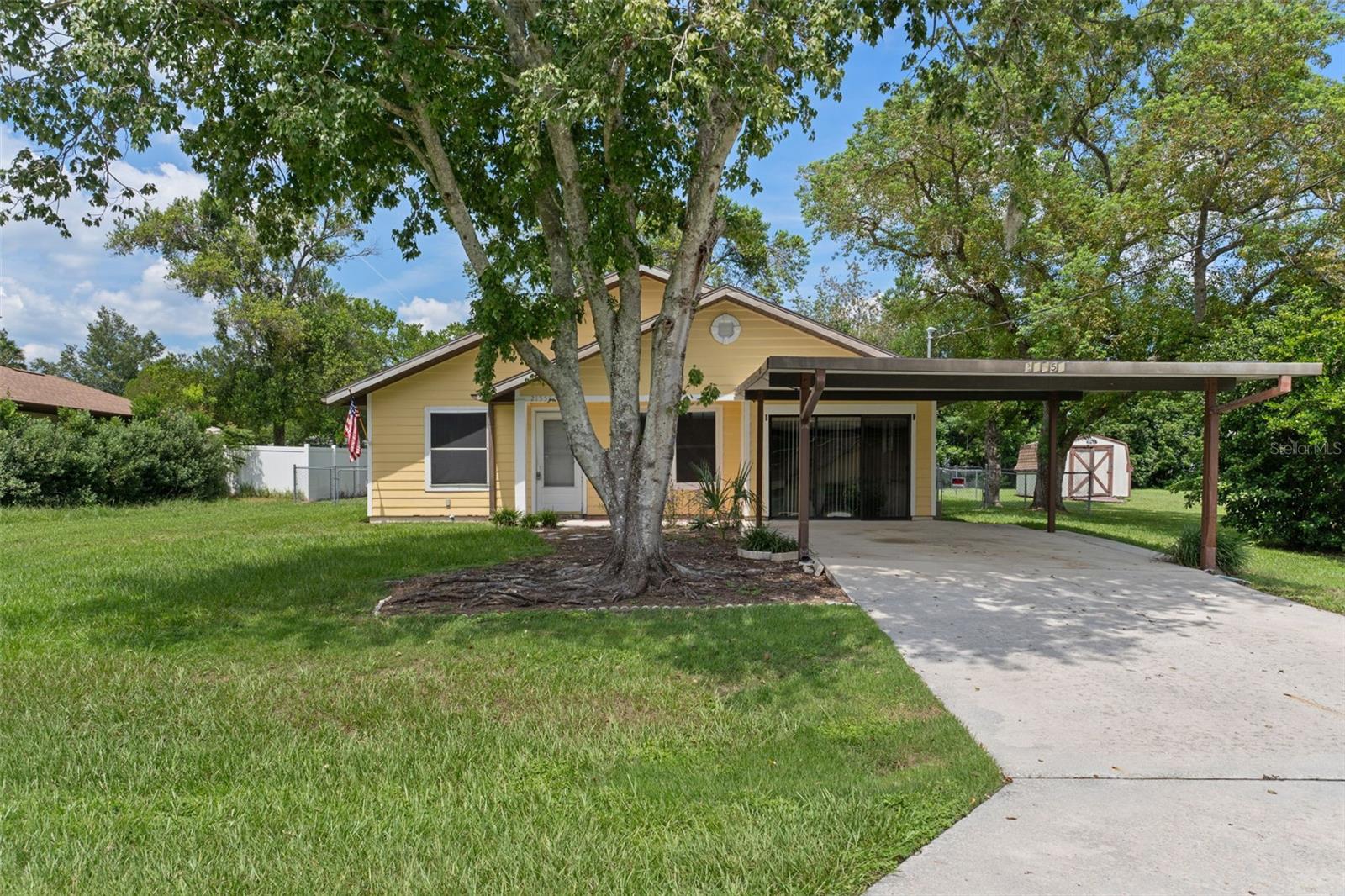 Move-in ready home with all the extras in Rainbow Lakes Estates! To start you here's everything that has been recently updated on this home: ROOF, HVAC, WATER HEATER, WINDOWS, KITCHEN, and LVP Flooring throughout. This beauty offers you 3 bedrooms, 2 full baths, great floor plan, fenced yard, & covered parking. Energy efficient with new double pane windows throughout. Septic drainfield was replaced in 2021 and kitchen remodeled in 2017. This affordable home in a great community will get you living the Florida lifestlye you have been dreaming of. The community has a clubhouse, Sea Cliff Community Park, Fitness Center, and Bonable Lake to enjoy. Whether you are looking for a vacation property or full time Fun In The Sun you can have it here! Close to the Rainbow River & Rainbow Springs State Park for enjoyment of the crystal clear springs and wildlife.