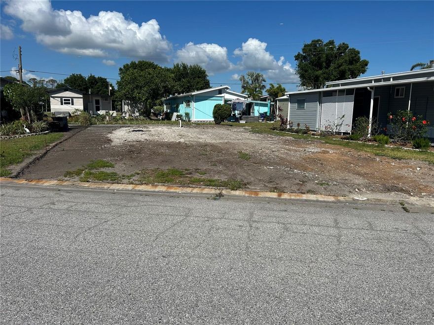 Opportunity has arrived! Install your brand new Mobile Home in a very popular & affordable community " Tri Par Estates, this property is out of the flood zone - "X" flood zone. Tri-Par Estates is a 55+ community in which you own your home and the land & offers so many amenities & activities: Park fee of $1,648.00 a year is part of the property taxes paid once a year, includes Frontier internet, cable, pickel ball, large pool, hot tub, horse shooes, mini golf, laundry facilities, fitness room, clubhouse, and many activities to enjoy. Just minutes to the airport and with many other necessities nearby like hospitals, shopping, restaurants and more. Airplanes & jets do fly over Tri Par Estates.