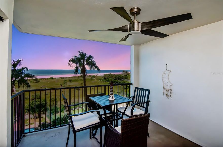 Welcome to Landmark Towers, one of Clearwater Beach’s premier Gulf-front communities. This FULLY FURNISHED beautifully updated sixth-floor, one-bedroom, one-and-a-half-bath condominium offers unobstructed views of the Gulf of Mexico and a bright open-concept design perfect for coastal living. The interior features durable ceramic tile flooring throughout, quartz countertops, and Whirlpool stainless steel appliances. PGT Cat-5 hurricane impact windows—installed in 2022—provide both security and clarity, complemented by motorized rolling blinds that frame the stunning Gulf views. Step outside onto your private balcony and enjoy nightly sunsets over the water.



Convenience is unmatched, with a shared washer and dryer located directly across the hall, along with a dedicated storage locker (Unit #4). The property includes assigned private parking as well as additional guest parking for visitors. Landmark Towers offers secure entry, a well-equipped fitness center, and an ideal location just minutes from world-class dining, shopping, and top Clearwater Beach attractions.



Whether used as a full-time residence, vacation retreat, or short-term rental for additional income, this condo delivers the ultimate beachfront lifestyle.