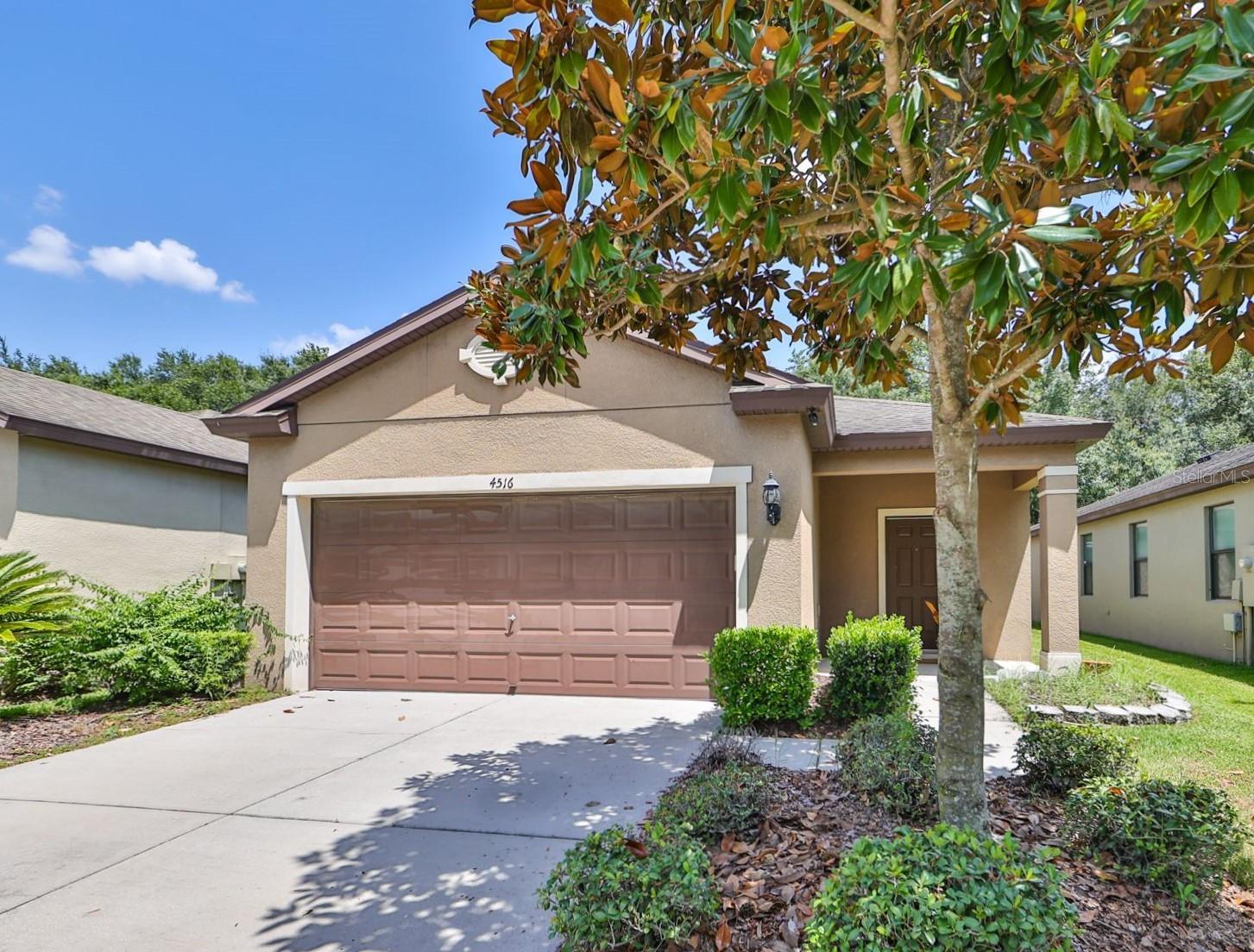 Short Sale. Welcome HOME to this beautifully UPDATED 3 Bed/2 Bath PLUS den/office home located in the desirable gated community of Magnolia Park! Located on a conservation lot with no rear neighbors, this home is sure to impress! Once inside, you are greeted with a built- in fish tank located in the foyer, high ceilings, crown molding, wood look tile flooring throughout, and an open and bright floorplan with upscale design features. The living room has a beautiful stone wall with built in fireplace and is open to the kitchen which allows the perfect setup for entertaining. The eat in kitchen is complete with top level granite countertops, stainless appliances, center island and pantry. The owners suite makes for the perfect place to unwind and includes a large walk in closet and en-suite bathroom with custom large glass shower, rain showerhead, stone wall, beautiful cabinetry, granite, and raised vanity with dual sinks. It feels like a spa! The secondary bedrooms and bath are spacious and also include custom details and finishes. The den/office can easily become a 4th bedroom if needed! If you like to spend time outdoors, the extended lanai provides additional living space and privacy with a gorgeous view. Magnolia Park is a great community with LOW CDD fee and an HOA that includes lawn care and irrigation/exterior water. There are 2 pools, splash pad, parks, and basketball court. Conveniently located close to shopping, dining, highways, stunning gulf beaches, MacDill AFB, and all that Tampa Bay has to offer! You will not want to miss!