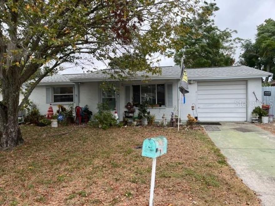 DON'T MISS THIS  FANTASTIC OPPORTUNITY to own this 2 bedroom 1 bathroom, 1 car garage home nestled in an established neighborhood. NEW ROOF installed November 10, 2023!!! FULL WARRANTY!! HVAC system (2021) hot water heater ( 2021) This home now QUALIFIES for a CONVENTIONAL LOAN !!! This adorable home just needs COSMETIC UPDATES. The Sellers are moving out of state. Come make this your NEW HOME for the new year! This is a perfect STARTER/SECOND Vacation. Bring your creativity and make it your OWN!!  Great location and area. FENCED backyard, plenty of room for Little Ones and Pets to PLAY!!  Sheds for storage!! Close to shopping, restaurants, schools and so much MORE !!!