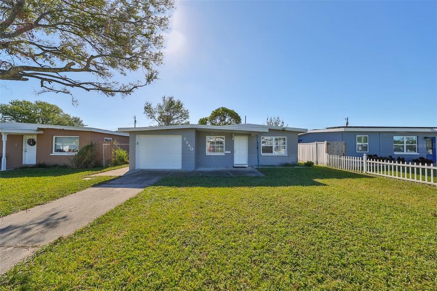 This charming, well-maintained, move-in-ready home offers everything you've been looking for! Boasting 3
spacious bedrooms, 1 bathroom, and a 1 car garage. You're immediately greeted by a spacious living room,
open-concept kitchen and dining area-- perfect for entertaining! The backyard is fenced in from all directions for
security and complete privacy. Conveniently located off of Hwy 19, near Park Blvd. and I-275 for a quick
commute to Tampa, MacDill Air Force Base, and St. Pete Beaches.