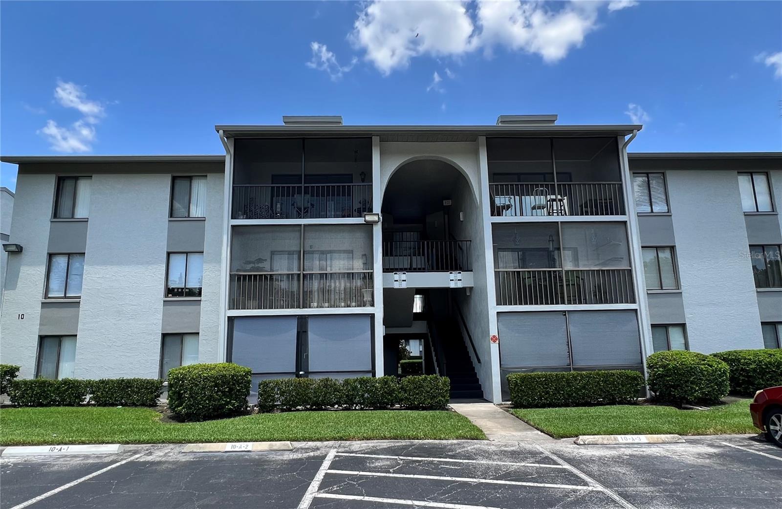 Welcome home to 1036 S. Pine Ridge Circle #1036, a beautifully updated 2 bedroom, 2 bath condo in the gated Pine Ridge Club Villas community! This top floor unit boasts water views through the screened in porch. The kitchen features stainless steel appliances including the refrigerator, range, over the range microwave oven, dishwasher as well as plenty of cabinetry and counter top space. The primary bathroom features an updated vanity, lighting, shower and sink. The second bathroom is easily accessible from the second bedroom. Rounding out this home is the luxury vinyl plank throughout, washer dryer included and assigned parking spot with plenty of guest parking. Enjoy the community pool, jacuzzi, tennis courts, pickle ball court and the clubhouse! This home will not last long. Water, sewer and trash are included in the rental amount.