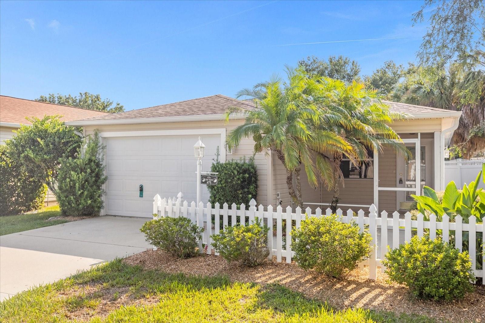 NO MONTHLY BOND! Look no further in the Villages. This beautiful 2bedroom/ 2 bathroom home is located at the end of the road, in the cul de sac of this street with privacy to be able to host your summer nights with the front screened porch. CDD/Maintenance is collected in the annual taxes... Close to the highway and shopping centers. Bring your golf cart! Schedule a showing today!