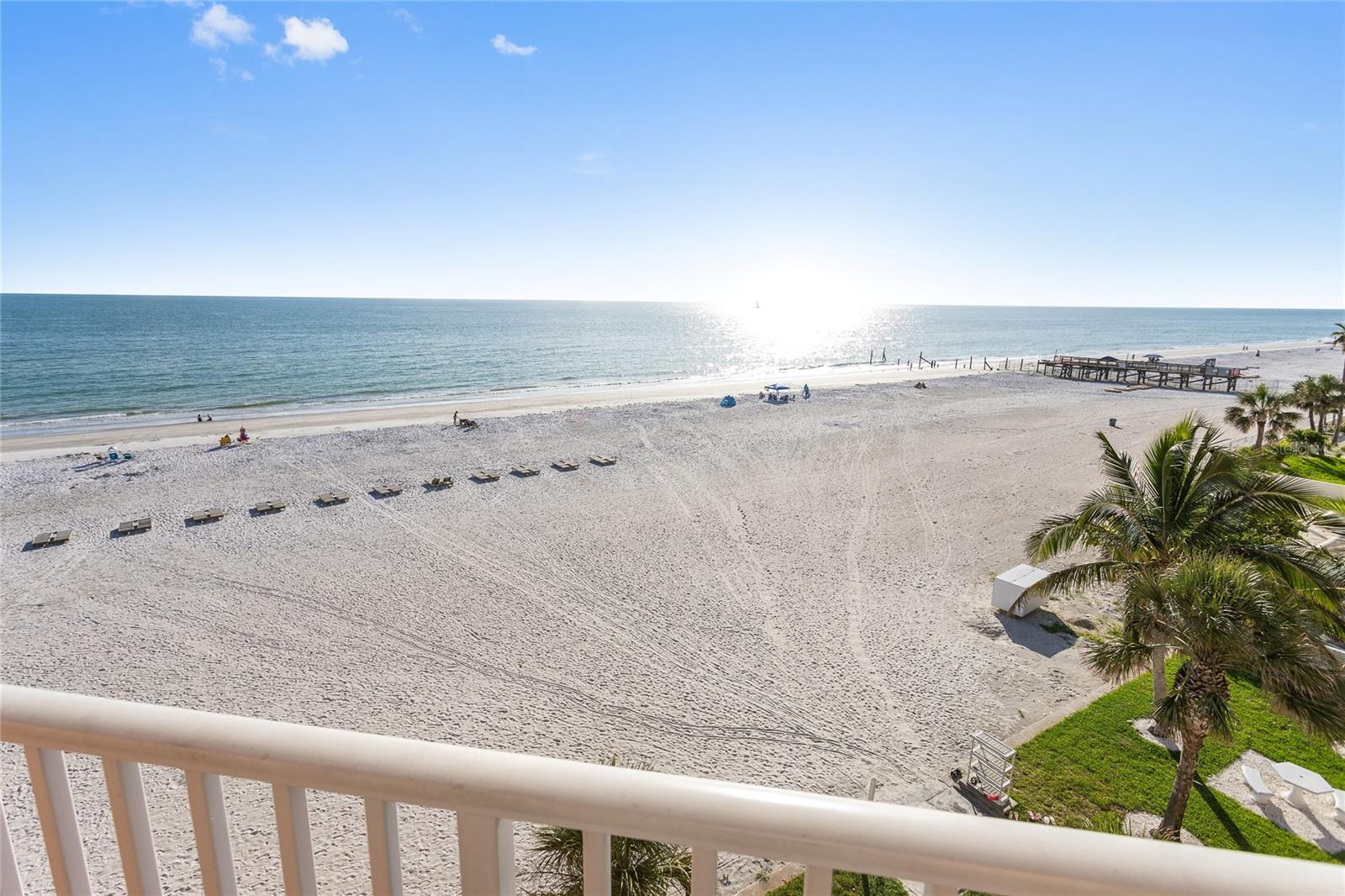 GULF FRONT UNIT TOTALLY REMODELED IS A MUST-SEE! Water/Beach views throughout this unit. It's all about the views, in the sought-after Beach Cottages in the City of Indian Shores! This gulf front spacious 2/2 condo is sold fully furnished/turnkey—ready to welcome you or weekly guests or serve as a fantastic rental investment property. The primary suite is a peaceful escape featuring slider access to the beachfront balcony, a large walk-in closet set. The building is milestone complete and has had major updates including a new roof in 2024 and more, ensuring peace of mind for years to come. The large open sundeck offers abundant deck furniture, a gas grill area, outdoor shower, and restrooms. all just steps from the pool. Conveniently located near St. Pete, Clearwater and Tampa International Airport, this condo includes one under-building parking space, additional guest parking, bike racks, car wash area and kayak storage. Numerous shopping, entertainment and dining, public transportation, and easy access to I-275 are all nearby, blending convenience with luxury. Don’t forget, world-famous John's Pass Village also nearby. Now is your time. Forward bookings will convey if the buyer wants to retain the current property manager.