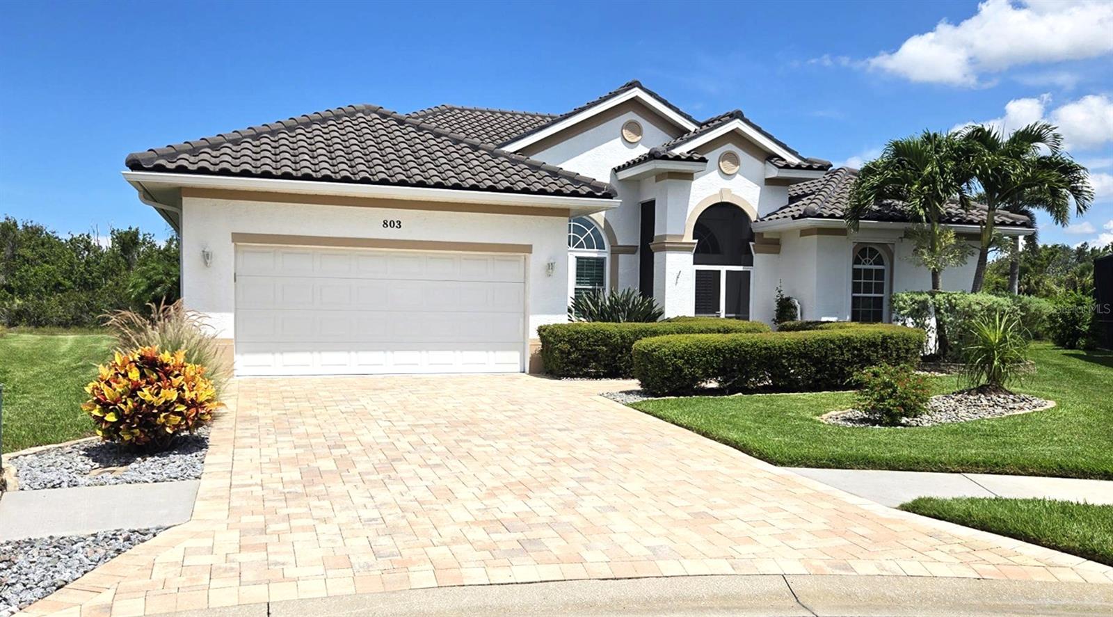 Panoramic private sunsets with 164 feet of waterfront and preserve views. New price, new front landscaping. Water views abound! Watch changing scenes of nature on premium lot! Beautiful, light, bright, airy, wellmaintained J&J with lots of upgrades, open floor plan. Impressive 30" ceiling entrance way opens to sliding glass doors with stunning private view of pool, lake and preserve beyond. Two half moon windows add light, beauty to the living and dining rooms. New plantation shutters, remote ceiling fans. Interior repainted, all new hardware. Breakfast nook features an aquarium window overlooking pool, lake, preserve. Tranquil views allow all day natural sunlight. Breakfast bar provides additional seating open to family room, with another set of sliding glass doors to pool and full triple windows, private views of the lake, preserve beyond. Windows equipped with electric window treatments and Sun Tamer window film. New remote ceiling fan in family room. Open kitchen equipped with new oven, handless faucet, microwave with exhaust vent to outside, remote ceiling fan and reverse osmosis. Whole house water softener system installed.. New Rheem water heater. Impressive master suite features private views of pool, lake and preserve with own sliding doors to lanai equipped with electric window treatments. New carpeting, ADA toilet, dual sinks, new Moen faucets, hardware, two new remote ceiling fans, sensor exhaust fan. Two master walk in closets. Opposite side of the home boasts two well appointed, newly carpeted guest suites share a tub/shower combo with sensor exhaust fan, new Moen faucet. One guest room includes a Murphy bed wall unit providing plenty of storage, walk in closet, new remote ceiling fan. This area completed with pocket door for ensuite privacy! Step outside to private 164 feet view of pool, lake and preserve through panoramic lanai screens. Newly painted lanai floor has new remote ceiling fan. Heated saltwater pool equipped with new Pentair pump and saltwater chlorinator, new marble waterfall makes for a perfect peaceful backdrop. Perfect for end of the day and hosting gatherings. New upgrade landscaping, palms, pavers, decorative stone and plants. Deed restricted community. Residents enjoy access to community pool, clubhouse, tennis, pickleball courts. Located minutes from shopping, restaurants, Downtown Venice and Venice Beach. This house offers it all! Privacy, panoramic views, tranquility and convenience. Must see it to appreciate it! Schedule your private showing today of your new private retreat!