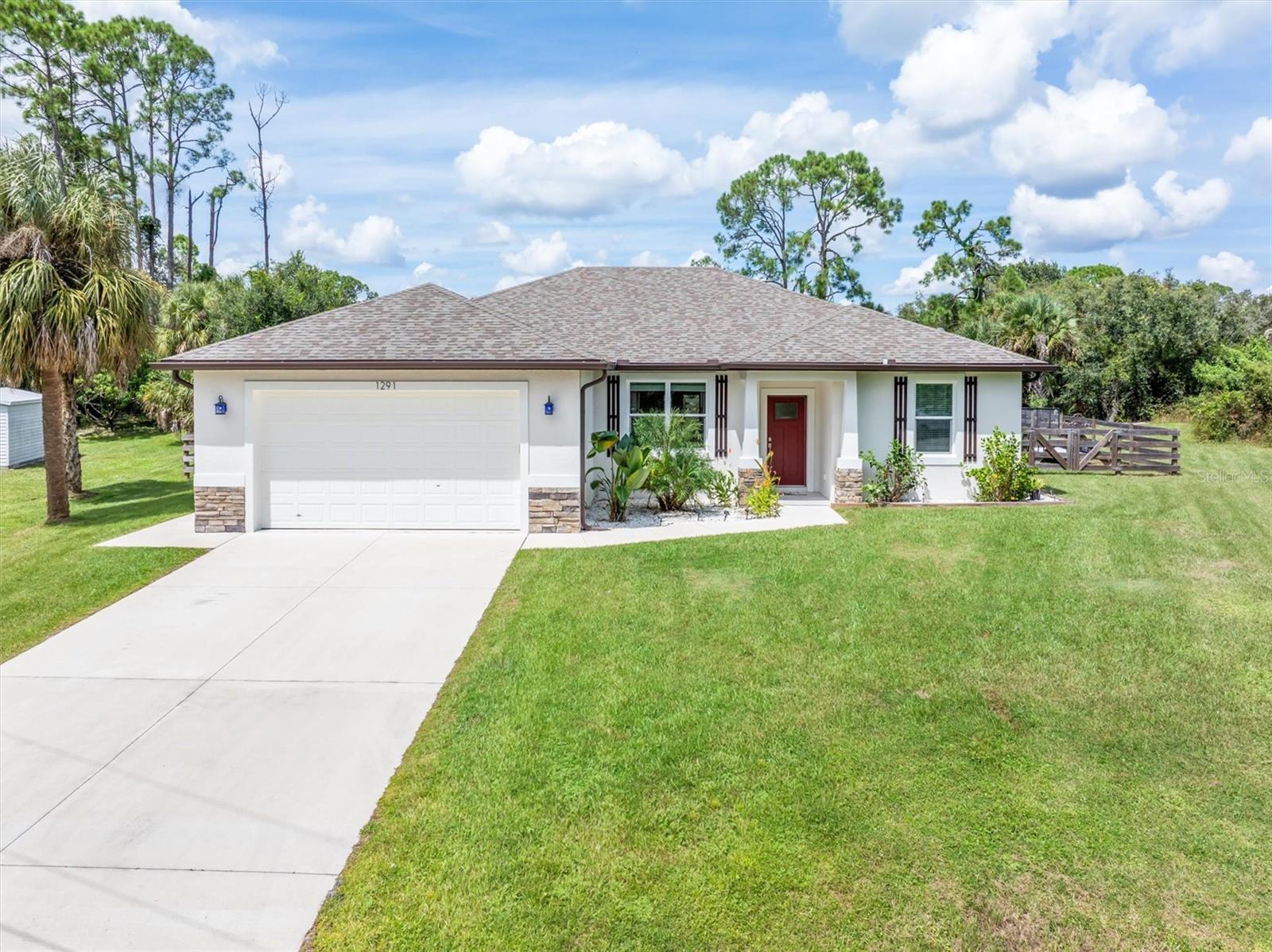 Live the Florida Dream in This Custom 2022 Saltwater Pool Home on Over Half an Acre
Welcome to a home where thoughtful design meets effortless living. Nestled on a spacious .52-acre lot, this 3-bedroom, 2-bath custom-built retreat by Ben Dejong offers 1,857 sq ft of beautifully finished space and a 2-car garage—all crafted for comfort, style, and connection.
Step inside and be greeted by granite countertops throughout, sleek tile flooring, and a Great Room that stuns with a tray ceiling, recessed lighting, and pendant accents over the kitchen island. The master suite is a private sanctuary with dual closets, dual sinks, a walk-in tile shower, and French doors that open directly to your poolside escape. The second bath mirrors the elegance with its own walk-in tile shower and thoughtful storage.
Built for year-round enjoyment, the 12x24 saltwater pool is enclosed in a 20' x 40' screened lanai with a ceiling fan—perfect for morning swims or sunset gatherings. And thanks to the protected greenway behind the property, you’ll enjoy lasting privacy with the peace of mind that no one can build behind you.
Energy-efficient features like RX20 spray foam insulation, impact windows, and a well-maintained HVAC system ensure comfort and peace of mind. Outside, a decorative stone band, estate-style fencing, and a 10' x 12' shed add charm and functionality.
This is more than a home—it’s a lifestyle. One that blends luxury, practicality, and the best of Florida living.
Just 35 minutes from Florida’s iconic coastline, this home offers the perfect balance of convenience and charm. Everyday essentials like Publix and Costco are nearby. Gulf beaches—including Venice, Manasota, and Englewood—are a quick 25–30 minute drive away. This property combines comfort, prime location, and lasting value. Schedule your tour today to experience the quality and opportunity firsthand.