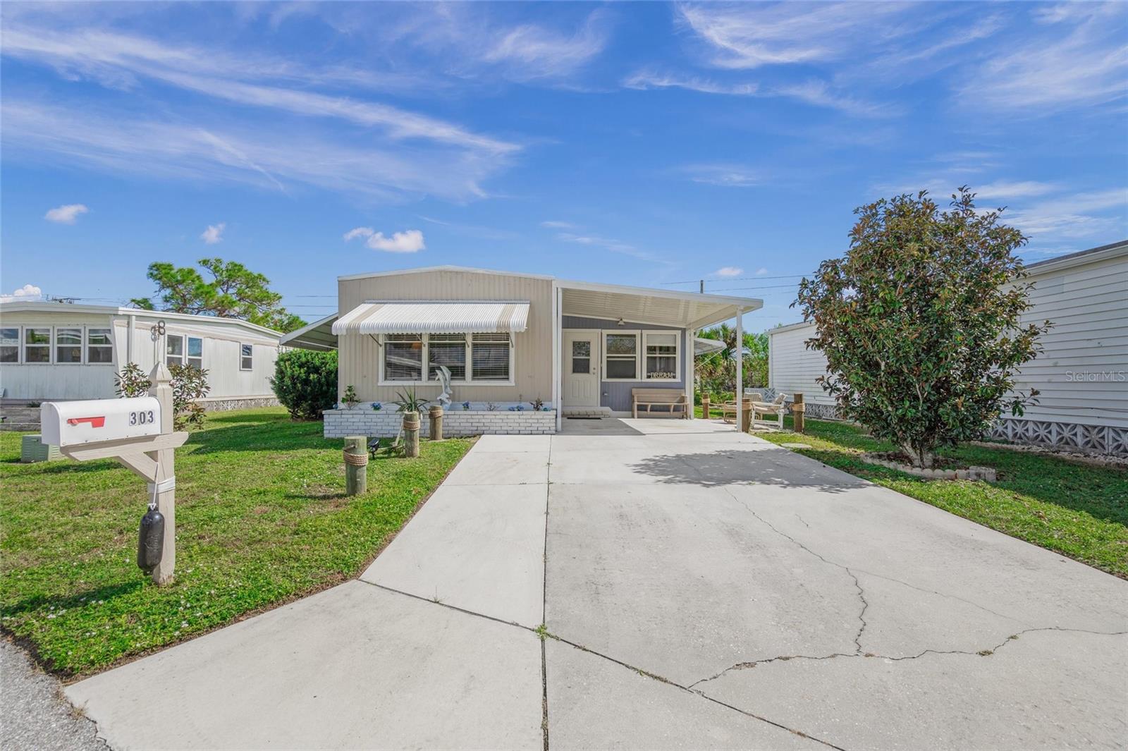 Are you searching for the perfect annual rental? Discover this stunningly updated mobile home in Harbor Cove, North Port! This inviting home features 2 spacious bedrooms and 2 modern bathrooms, making it ideal for comfortable living. It's only a short 20-minute drive to our beautiful beaches. Plus, it comes with access to all the incredible amenities the park has to offer.