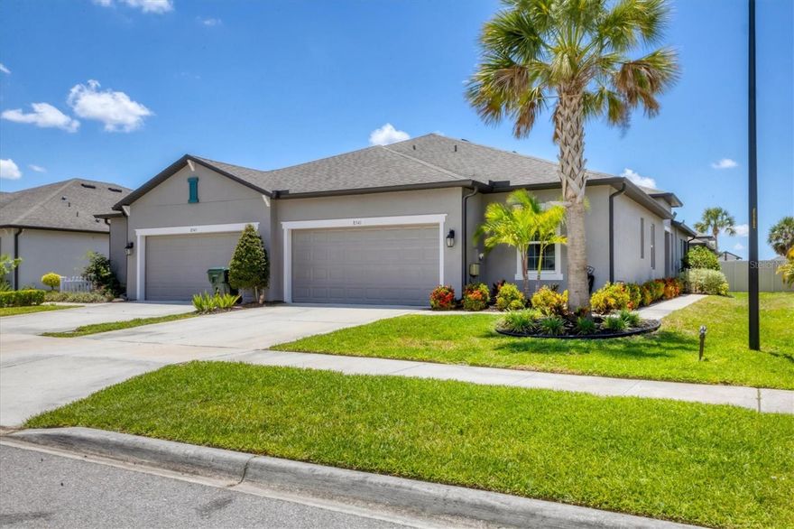 Coastal Charm 3BR-2BTH Villa Move In Ready for You!
Well-kept and full of coastal charm, this 3-bedroom, 2-bath villa with an attached 2-car garage offers a light-filled open floor plan with tile flooring throughout and a decorative accent wall that adds warmth and personality. The kitchen features quartz countertops, a tile backsplash, stainless steel appliances, a large island with seating, a new dishwasher (2024), and a reverse osmosis (RO) drinking water system. The primary bedroom includes an ensuite bath with dual sinks, quartz countertops, a spacious walk-in closet, and a large tiled shower. Enjoy peaceful mornings or relaxing evenings on the screened-in lanai. The garage floor has also been polished to a permanent shine.
Additional upgrades include a UV light air purification system (2025) for improved air quality and added insulation above the garage (2022) for energy efficiency. Kevlar hurricane shutters are included. Located in a quiet, low-fee HOA community with no CDD. Residents enjoy access to a pavilion with grill, playground, open field, and walking paths. Hop on your bike to explore Waterside Place at Lakewood Ranch, or take a quick 10-minute drive to UTC for great food, shopping, and fun. And when you're ready to unwind, Sarasota’s gorgeous beaches are just 30 minutes away.