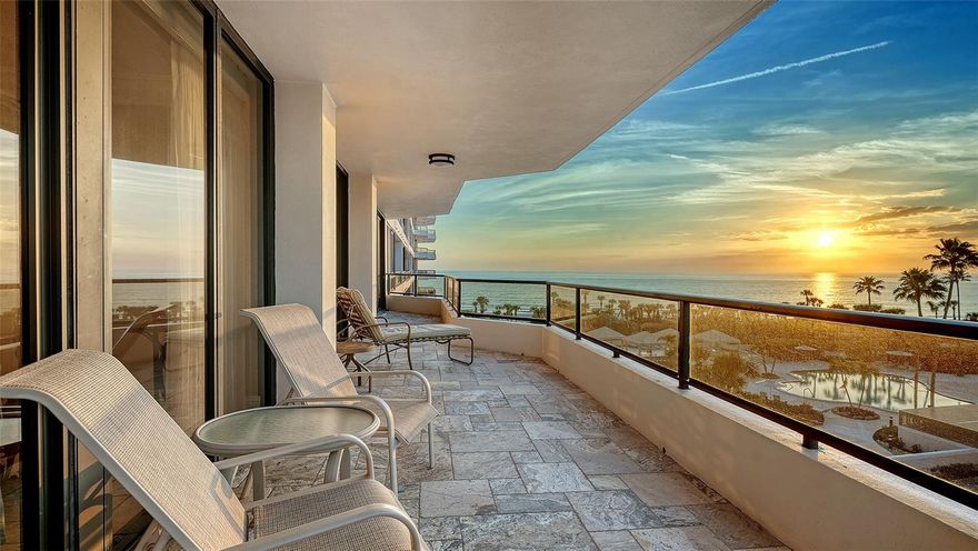 Welcome to the largest floor plan at Sanctuary, offering over 3,100 square feet of refined coastal elegance with breathtaking Gulf-to-Bay views. This exceptional residence captures both sunrises over the bay and sunsets over the Gulf, delivering a rare, full-spectrum waterfront experience. Designed for elevated living and effortless entertaining, the expansive open-concept floor plan seamlessly blends indoor and outdoor spaces. Walls of glass frame panoramic water views, filling the home with natural light and creating a stunning backdrop from nearly every room. The residence features: Three luxurious ensuite bedrooms, Three full bathrooms plus a beautifully appointed powder room, A grand living and dining area ideal for entertaining, A spacious chef’s kitchen perfectly positioned to enjoy the views, Two private balconies plus an impressive wrap-around balcony, providing multiple vantage points for morning coffee and evening sunsets. Every detail reflects sophisticated coastal design — generous proportions, seamless flow, and expansive outdoor living spaces that elevate the everyday into something extraordinary. This is more than a residence — it is a front-row seat to the Gulf, the Bay, and the beauty of sunrise to sunset living. Additional community features include a separate fully equipped recreation building with state of the art fitness, two lighted Har-Tru tennis courts, saunas, on-site management, and 24 hour guarded entry. All located behind the gates of the Longboat Key Club.  Schedule your private preview!