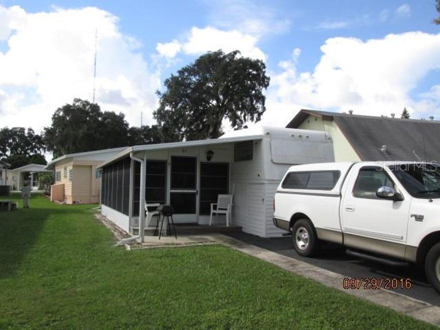 Sugar Creek Estates is an active 55+ community with lots of activities planned for the winter months. Thie RV on this lot will need to be removed. It sustained heavy damage. Ideally this lot can be utilized for your own RV and park it seasonally, or build a manufactured home on site. There is no access to the current RV for safety reasons.