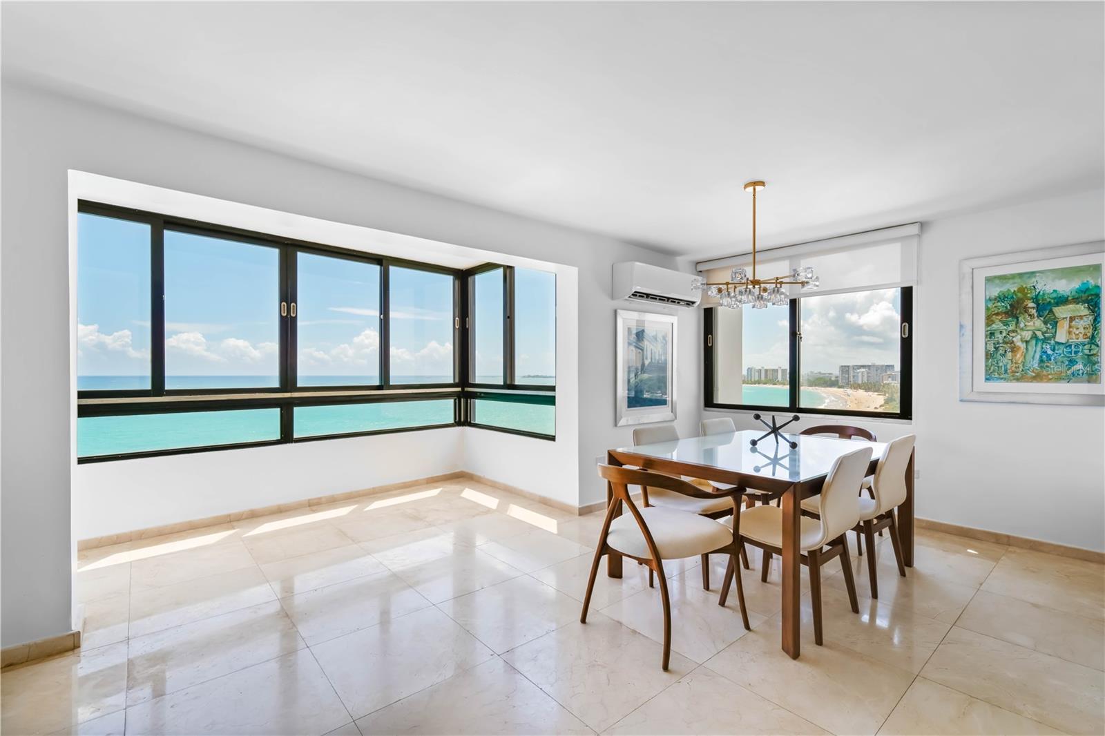 Enjoy beachfront living with sweeping ocean views at Isla Verde. Situated within Waldorf Tower's 11th floor, this approx. 1,356.56 Sq. Ft. residence with 2 bedrooms and 2 bathrooms offers a one of a kind metropolitan lifestyle in the Caribbean. Featuring panoramic scenic vistas from both bedrooms and the sun-drenched open floor plan that seamlessly integrates the kitchen, living and dining areas. A relaxed contemporary aesthetic accents the property, along with 1 reserved parking space with electric car charging capabilities for added ease and convenience. Waldorf Tower affords residents 24-hour security, swimming pool by the ocean and direct beach access. The building enjoys an enviable location within the waterfront community of Isla Verde. Within close proximity to top restaurants and entertainment venues. Only a 5-minute drive away from the Luis Munoz Marin International Airport. Also near Condado Beach, the Miramar Arts District and Old San Juan.