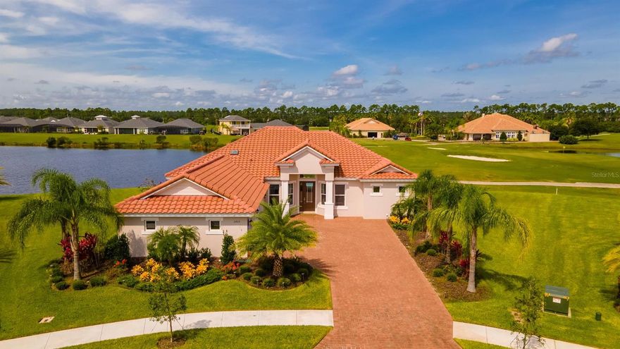 Welcome home to your own piece of paradise! Live in the beautiful community in Venetian Bay. This stunning home features a big living open floor plan perfect for entertaining your guest. Or walkout to the pool area with a picture frame pool enclosure to admire the spectacular view of the lake and golf course all while lounging by the pool or grilling some food! The split floor plan includes the master bedroom with double doors leading to the pool oasis. The master also includes its bathroom with double vanity and an  oversize shower. The additional 3 rooms are on the other side of the home. The guest bath has a door that leads to the pool as well. Live in a great community plus close to the beach! You will fall in love with this home the moment you walk in! Own paradise, make this your home now! ;Water: City