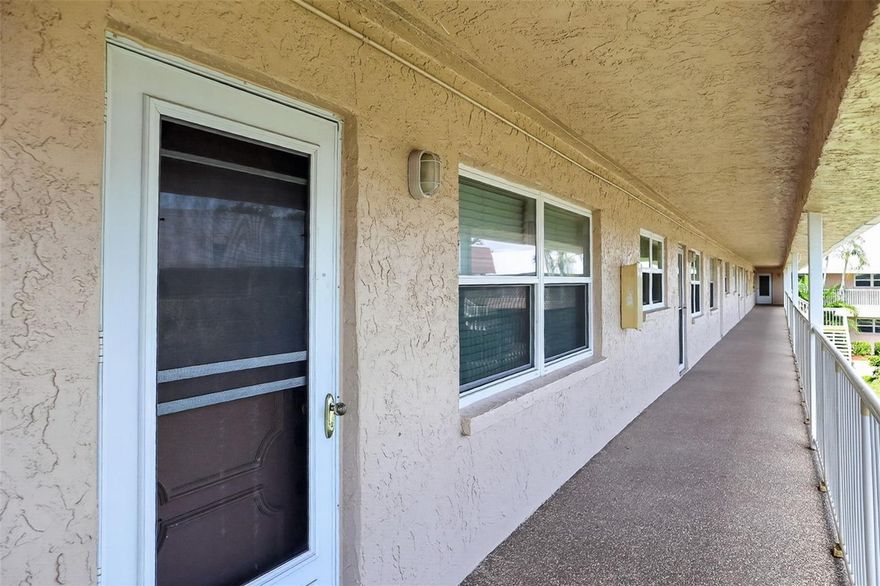 Welcome to Long Bayou, one of Pinellas County's most desirable gated 55+ communities, ideally located just minutes from the Gulf beaches, shopping, dining, and everyday conveniences. This second-floor 1-bedroom, 1-bath condominium offers an excellent opportunity to enjoy an active, maintenance-free Florida lifestyle at an affordable price.

The spacious floor plan provides comfortable living with plenty of natural light, a generously sized bedroom, and ample storage throughout. Whether you're searching for a year-round residence, winter retreat, or investment in your future retirement lifestyle, this condo offers tremendous potential in a highly sought-after community.

To provide added confidence for the next owner, the sellers have purchased a one-year home warranty that includes coverage for the HVAC system, plumbing repairs, electrical components, and ductwork. This warranty offers valuable protection and peace of mind during your first year of ownership.

Residents of Long Bayou enjoy an impressive collection of amenities, including a heated waterfront pool and spa, fitness center, clubhouse, tennis courts, shuffleboard, walking paths, and a variety of social activities. The beautifully maintained grounds and scenic water views create a resort-style atmosphere that makes every day feel like a vacation.

Monthly condominium fees help simplify life by covering many of the routine maintenance expenses, allowing you more time to enjoy everything this vibrant community has to offer. If you've been looking for an affordable way to enjoy the Florida lifestyle in a secure, amenity-rich community, this Long Bayou condo is a must-see. Schedule your private showing today!