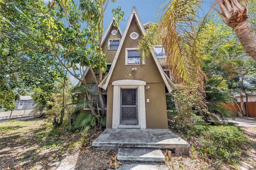 * * UNIQUE STORYBOOK CASTLE ON A LARGE DOUBLE LOT * * Step into a one-of-a-kind architectural delight in the heart of Pinellas Park, Florida. Situated on a rare double lot, this extraordinary 6-bedroom, 2.5-bathroom residence is truly built as a fairytale come to life and offers unmatched character across three impressive stories. From the moment you enter, you’ll be captivated by the dramatic design elements, including a stunning bifurcated stone fireplace that serves as the centerpiece of the home and an elegant spiral staircase that adds timeless charm and sophistication. Every room showcases distinctive craftsmanship, unique architectural details, and an atmosphere unlike anything else on the market. Expansive living spaces provide endless possibilities for entertaining, multi-generational living, creative spaces, or a private retreat. The oversized double lot offers exceptional outdoor space with room to customize and create your dream backyard oasis. This is more than just a home — it’s a statement property filled with personality, history, and unforgettable design. * * FANTASTIC LOT SIZE * * This property is situated on just under 1/2 acre of land, allowing for expansive areas ready for one's creative touch. * * GREAT LOCATION * * - Located in the heart of Pinellas Park, this property offers exceptional convenience with easy access to shopping, dining, recreation, and major commuting routes. Just minutes away, residents can enjoy local favorites like Pinellas Park Pony Baseball Davis Field along with nearby parks, walking trails, and community recreation facilities throughout the area. The location also places you close to the Barbara S. Ponce Public Library, the city’s recreation programs, and numerous local parks and green spaces that make outdoor living easy and accessible. Residents enjoy quick connectivity to US-19, Park Boulevard, and nearby Gulf beaches, while still being tucked into an established residential area with mature landscaping and large homesites. * * LOVE NATURE? * * For outdoor enthusiasts, the central Pinellas location provides convenient access to destinations such as Lake Seminole Park and the countywide parks system offering trails, playgrounds, picnic areas, boating access, and nature activities throughout the region. * * PLEASE NOTE * * It is buyer's responsibility to verify all information. Information posted in MLS or any marketing is not guaranteed.