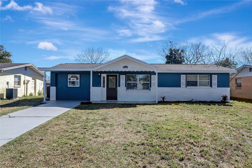 Welcome to this beautifully updated, move in ready dream home! Open floor plan, many updates! Fresh Paint, Updated Kitchen and bathroom, and much more!!!!! Beautiful custom ceramic tile flooring throughout. The cook in your house will appreciate the spacious kitchen featuring all wood cabinets custom granite countertops as well as a brand new stainless appliance package. NEW AC IN 2026! Roof 2021! The open floor plan and Private backyard make this home great for entertaining. Great curb appeal and beautiful interior make this home move in ready! Location is PERFECT near shopping, restaurants, schools, parks/recreation facilities, medical plazas, beaches & tourist attractions. MAKE THIS YOUR FUTURE HOME!