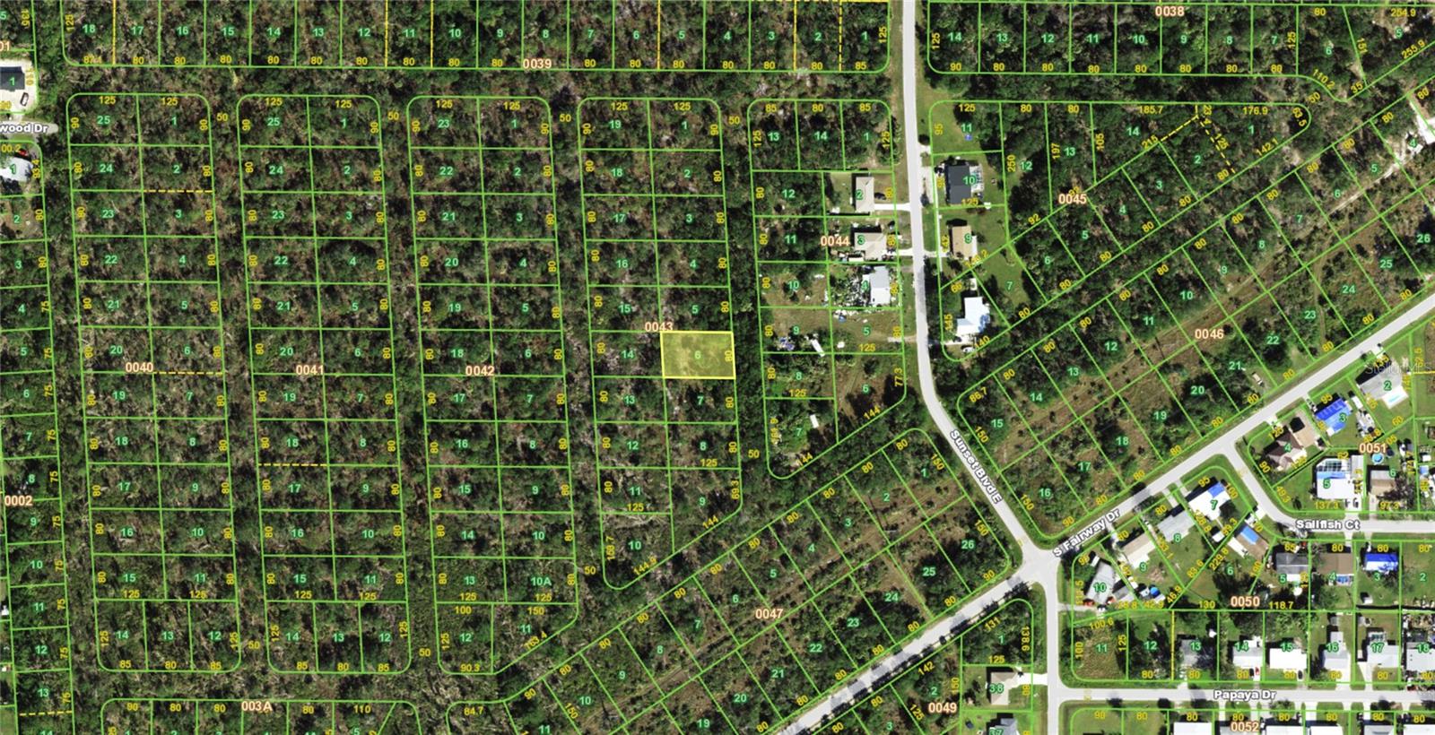 TEE & GRN ESTATES 1ST ADD - Land