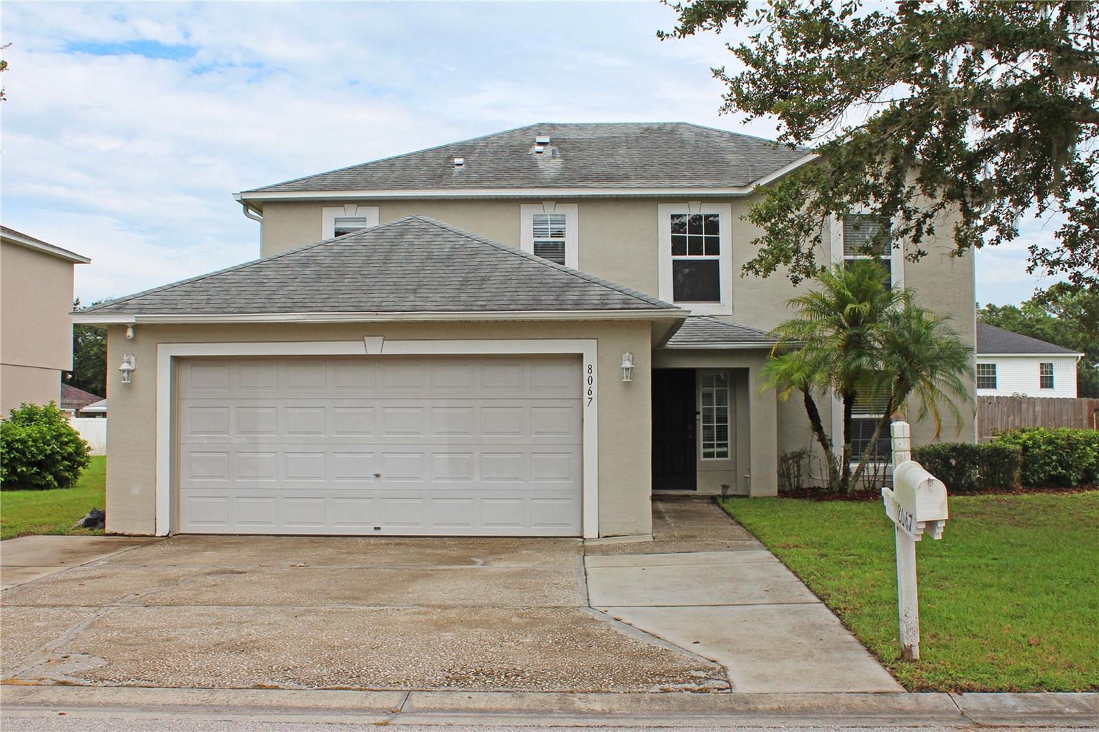 Welcome to your new Florida home! This 5 bedroom / 2.5 bathroom home features fresh interior paint, 2 downstairs bedrooms, downstairs living room, half bathroom downstairs, 3 bedrooms and 2 bathrooms upstairs - including the master suite along with another living room area. 2 car garage and a fenced in back yard. Yard care included in the monthly rent. All applicants must pass a credit and criminal background check. NO EXCEPTIONS. Hurry and schedule your showing today, this property won't last long!