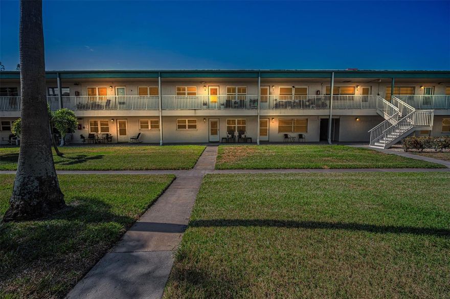 WOW… GROUND FLOOR… IMMACULATE & DESIGNER-PERFECT 2-BEDROOM IN POPULAR PARADISE SHORES!
You won’t believe your eyes—this stunning residence truly shows like a model home! From the moment you step through the front door, you’ll immediately experience the quality, care, and designer touches throughout.
Beautiful wood-look vinyl plank flooring flows seamlessly throughout the home, complemented by tasteful designer paint and elegant plantation shutters that enhance the warm and inviting living space. The spacious living area offers peaceful courtyard views, creating a true sense of Paradise Living.
The open-concept layout is perfect for both everyday living and entertaining. The inviting dining area comfortably accommodates family gatherings, holiday celebrations, or evenings with friends.
The beautifully updated kitchen is a chef’s delight, featuring an abundance of cabinetry, granite countertops, stainless steel appliances, custom tile flooring, and a large pantry for added storage.
A standout feature of this home is the thoughtfully designed family room, complete with a built-in desk and custom storage cabinetry—ideal for a home office, hobby space, or additional living area. Wall-to-wall windows with plantation shutters allow you to control natural light while enjoying tranquil courtyard views.
Step just outside your back door to your private brick paver patio and covered carport—an incredibly convenient feature for easy access and bringing in groceries.
The oversized primary bedroom offers generous space for a full suite of furniture and features wall-to-wall closets with custom doors. The guest bedroom is privately located on the opposite side of the home and includes a large closet, abundant natural light, and serene courtyard views—your guests may never want to leave!
The updated bathroom is beautifully appointed with an oversized glass shower, decorator tile, custom vanity, and modern fixtures.
Additional highlights include: Covered carport directly outside your door. Extensive upgrades throughout Immaculate condition—truly move-in ready. The LOW monthly HOA fee includes: Internet, WiFi, Cable TV, gas (cooking, heat & hot water), water, sewer, trash, exterior maintenance, roof, building insurance, reserves, and grounds care.
Paradise Shores is a sought-after 55+ active community offering resort-style amenities including: Heated swimming pool, Clubhouse with full kitchen, Library and activity rooms, Shuffleboard and bocce courts, BBQ and picnic areas.
Ideally located just minutes to the beautiful Gulf beaches, Tyrone Square Mall, shopping, restaurants, vibrant Downtown St. Petersburg, and The Pier—with easy access to Tampa International Airport.
Whether you’re searching for a full-time residence or a seasonal retreat, this one-of-a-kind condo truly feels like HOME.
Call today to schedule your private showing or FaceTime tour!