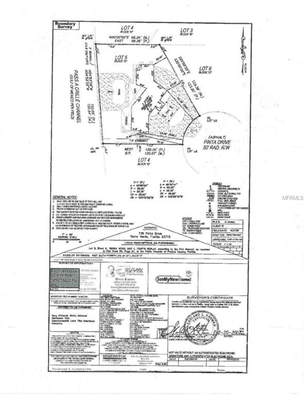 TIERRA VERDE UNIT 1 4TH REP - Land