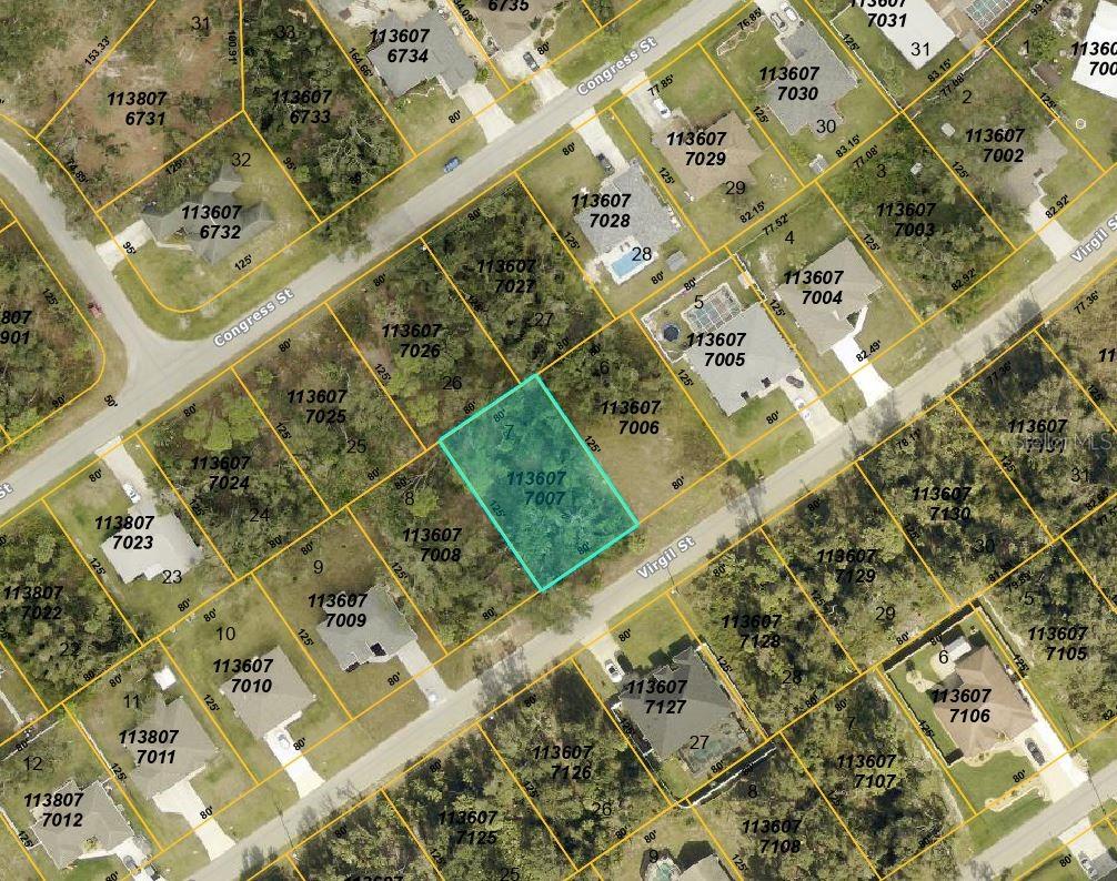CONVENIENTLY LOCATED BUILDING LOT IN THE GROWING CITY OF NORTH PORT. Five minutes driving to the Publix Shopping Center at the corner on E. Price Blvd and Toledo Blade Blvd. Six minutes driving to US 41 Tamiami Trail Murdock Circle and its shops and restaurants including Home Depot, Lowes, Walmart, Publix and more. Seven minutes to I-75. Three minutes driving to Atwater Community Park. Highly rated Sarasota County Public Schools.